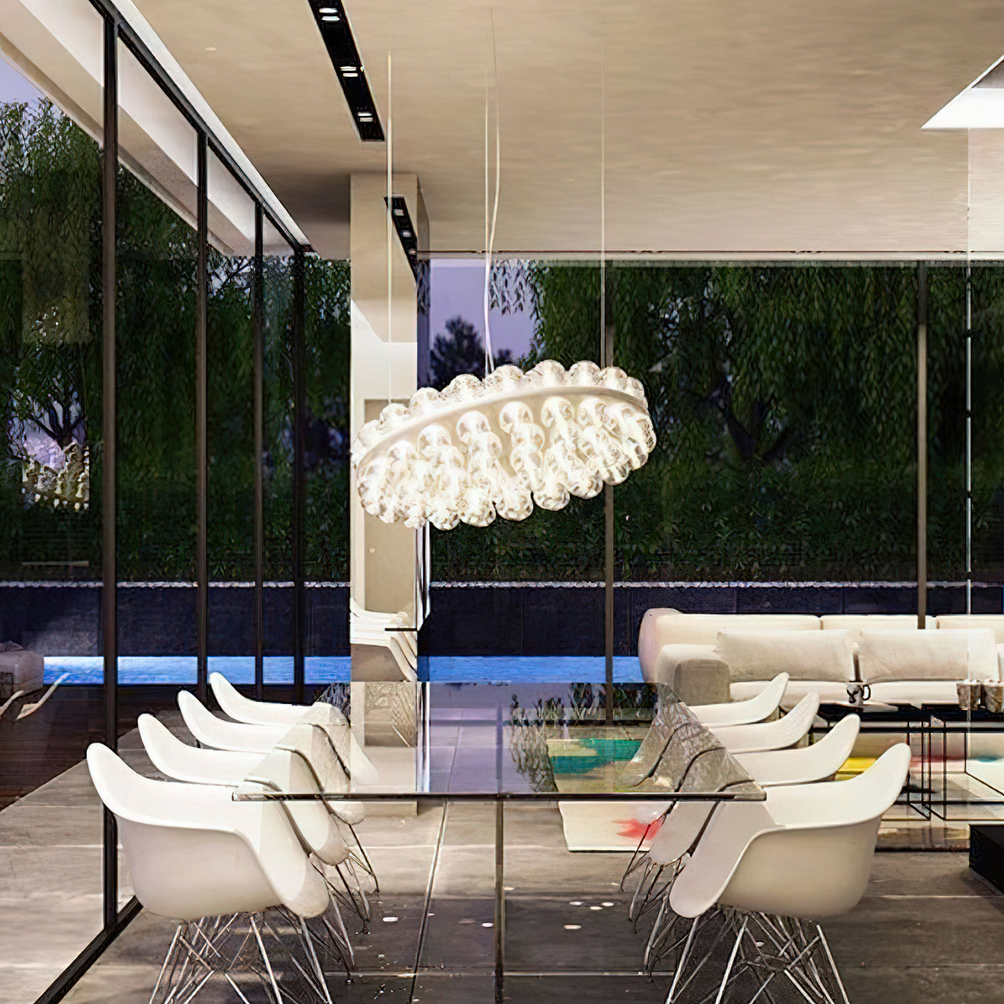 Ulvinos Individual Creativity Resin Glass Chandelier - Letslighting