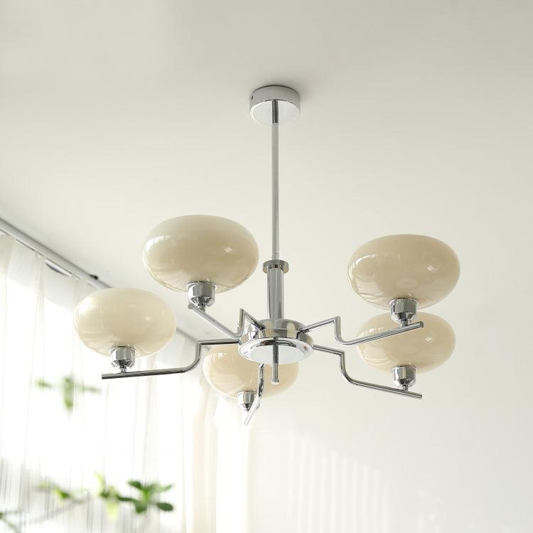 Lustra Glaskugel Pendelleuchte Messingrahmen-Letslighting