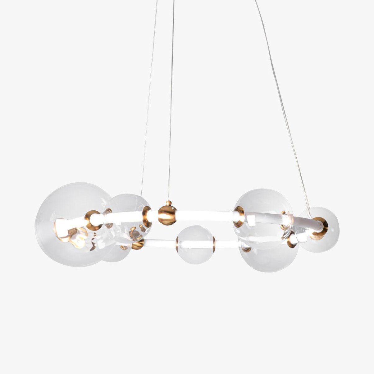 Lustra Kronleuchter Bubble Clear Ring Minimalist-Letslighting