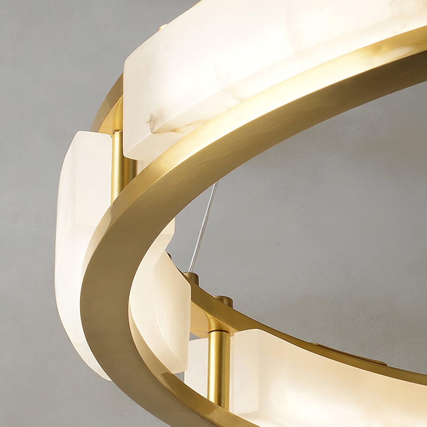 Symiria Luxury Alabaster Ring Pendant Light - Neutralighting