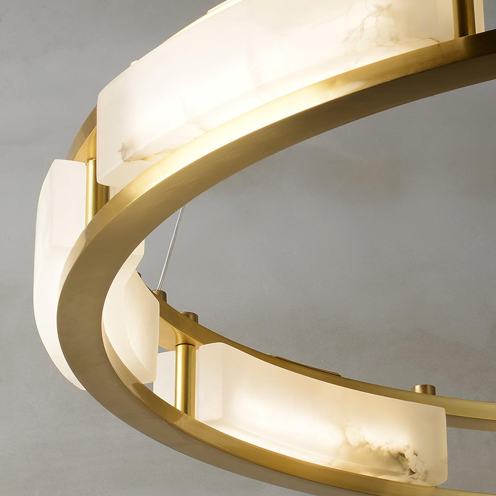 Symiria Luxury Alabaster Ring Pendant Light - Neutralighting
