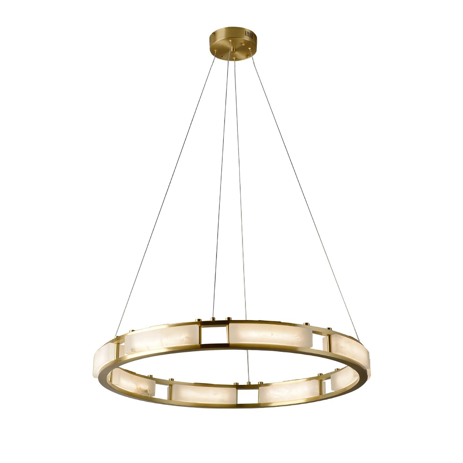 Symiria Luxury Alabaster Ring Pendant Light - Neutralighting