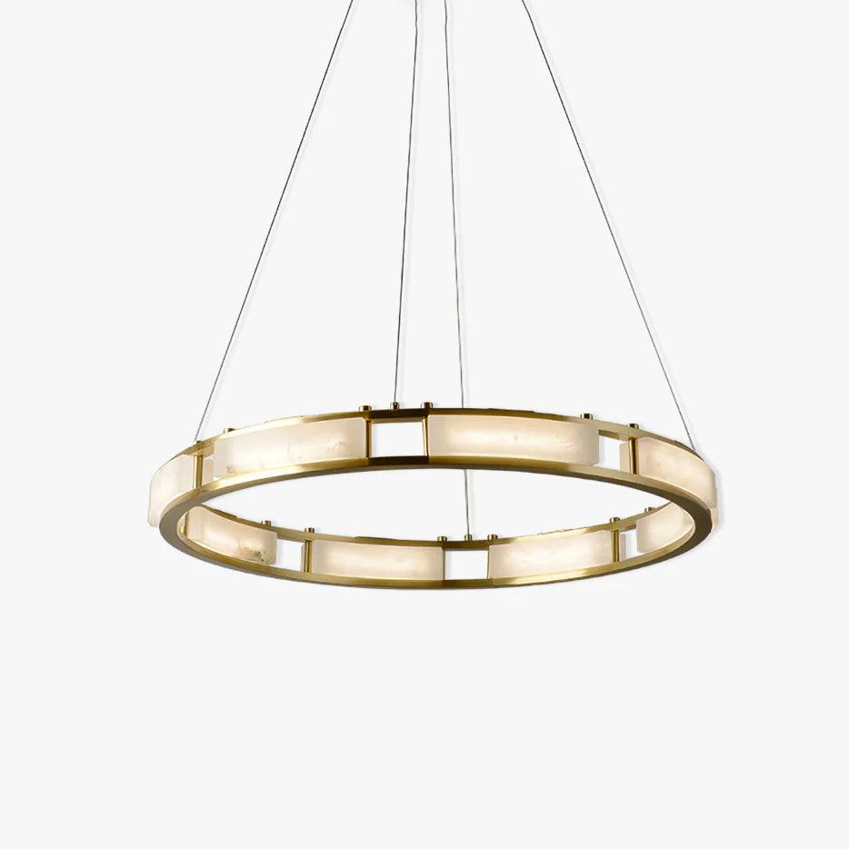 Symiria Luxury Alabaster Ring Pendant Light - Neutralighting