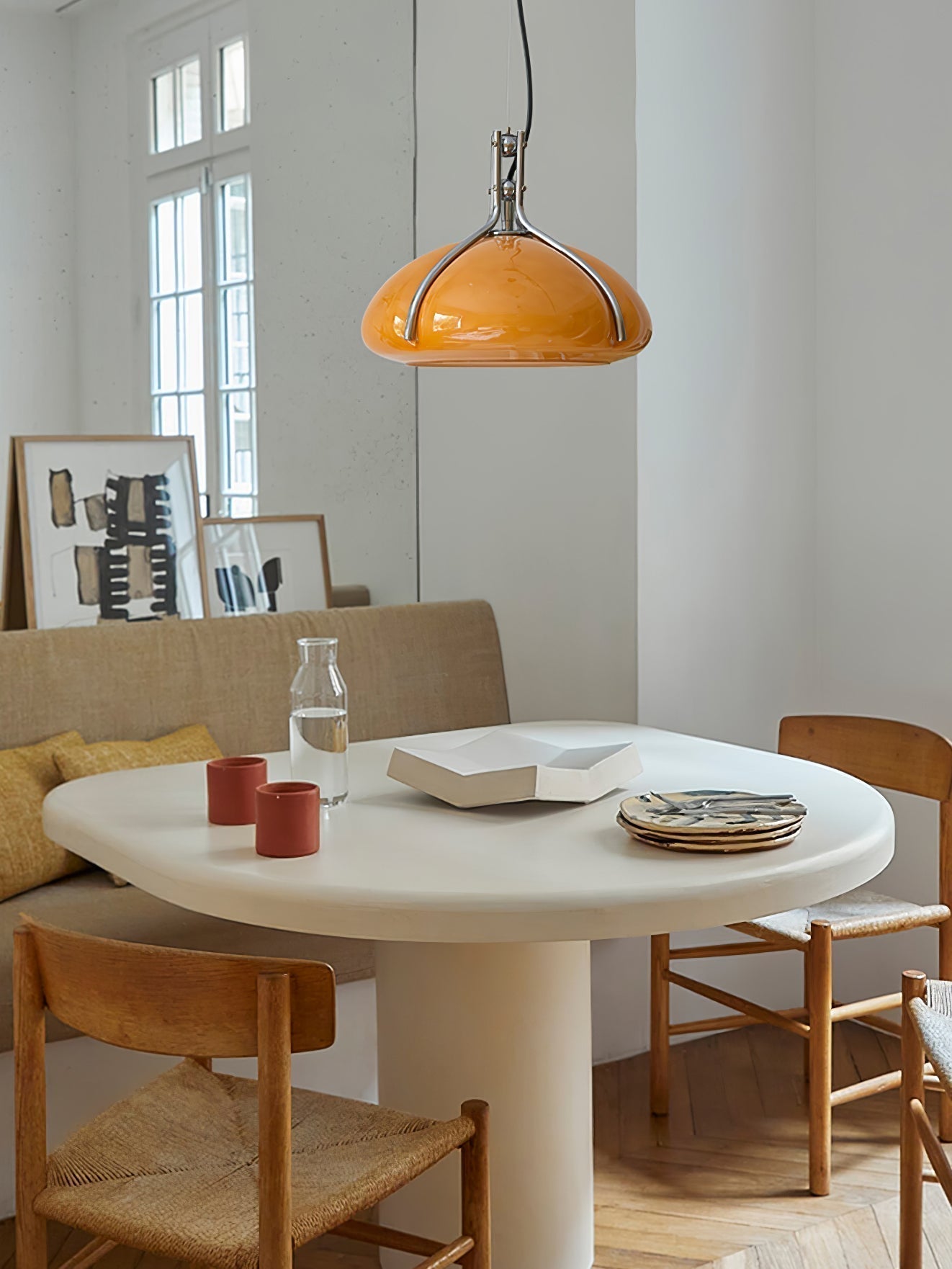 Ernorora Premium Nordic Art Glas Pendelleuchte-Letslighting