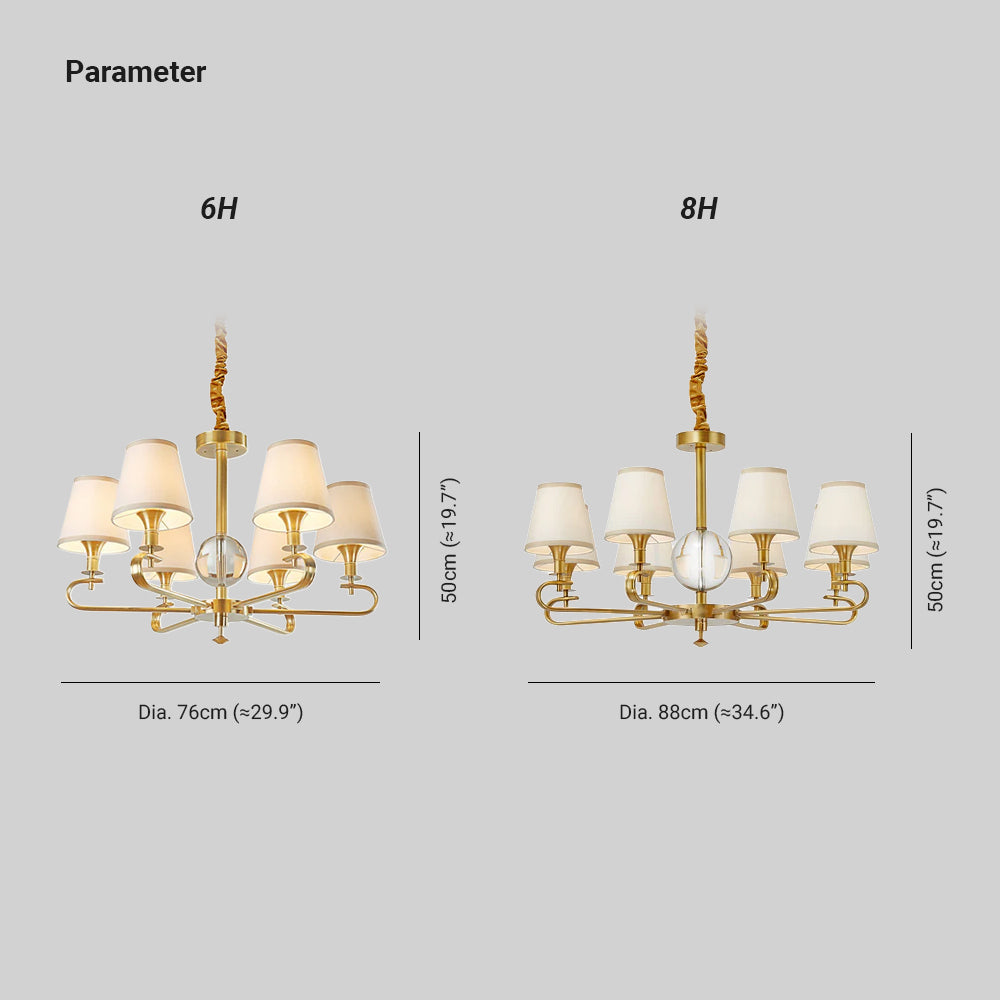 Sage Postmoderner Luxus-Kristall-Kronleuchter aus Stoff-Letslighting