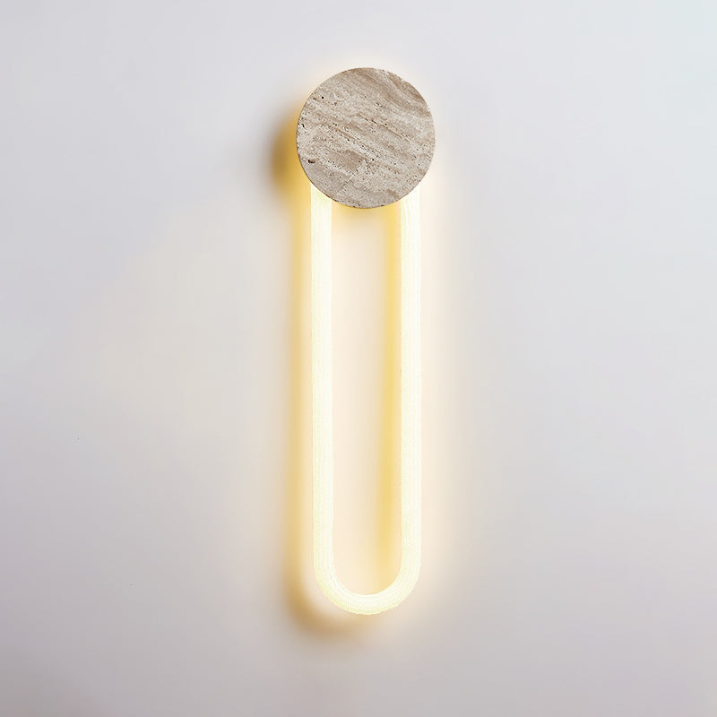 Avynor Modern Minimalist Travertine Wall Lamp - Letslighting