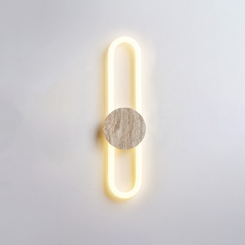 Avynor Modern Minimalist Travertine Wall Lamp - Letslighting