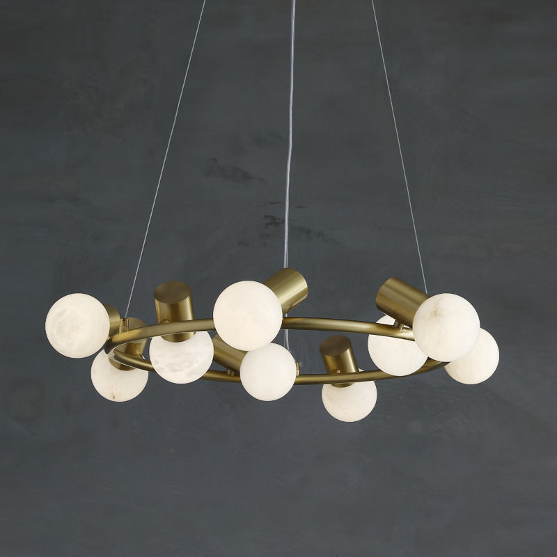 Nyphaiel Postmodern Luxury Alabaster Chandelier - Letslighting