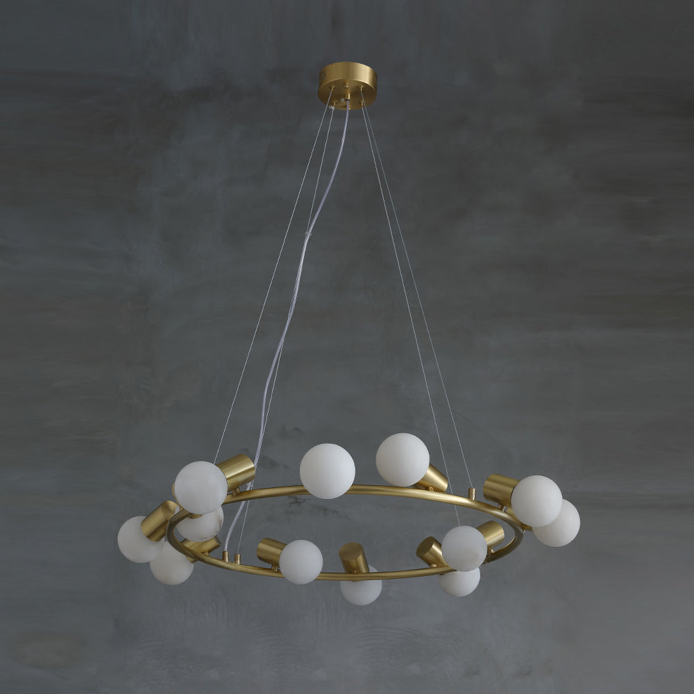 Nyphaiel Postmodern Luxury Alabaster Chandelier - Letslighting