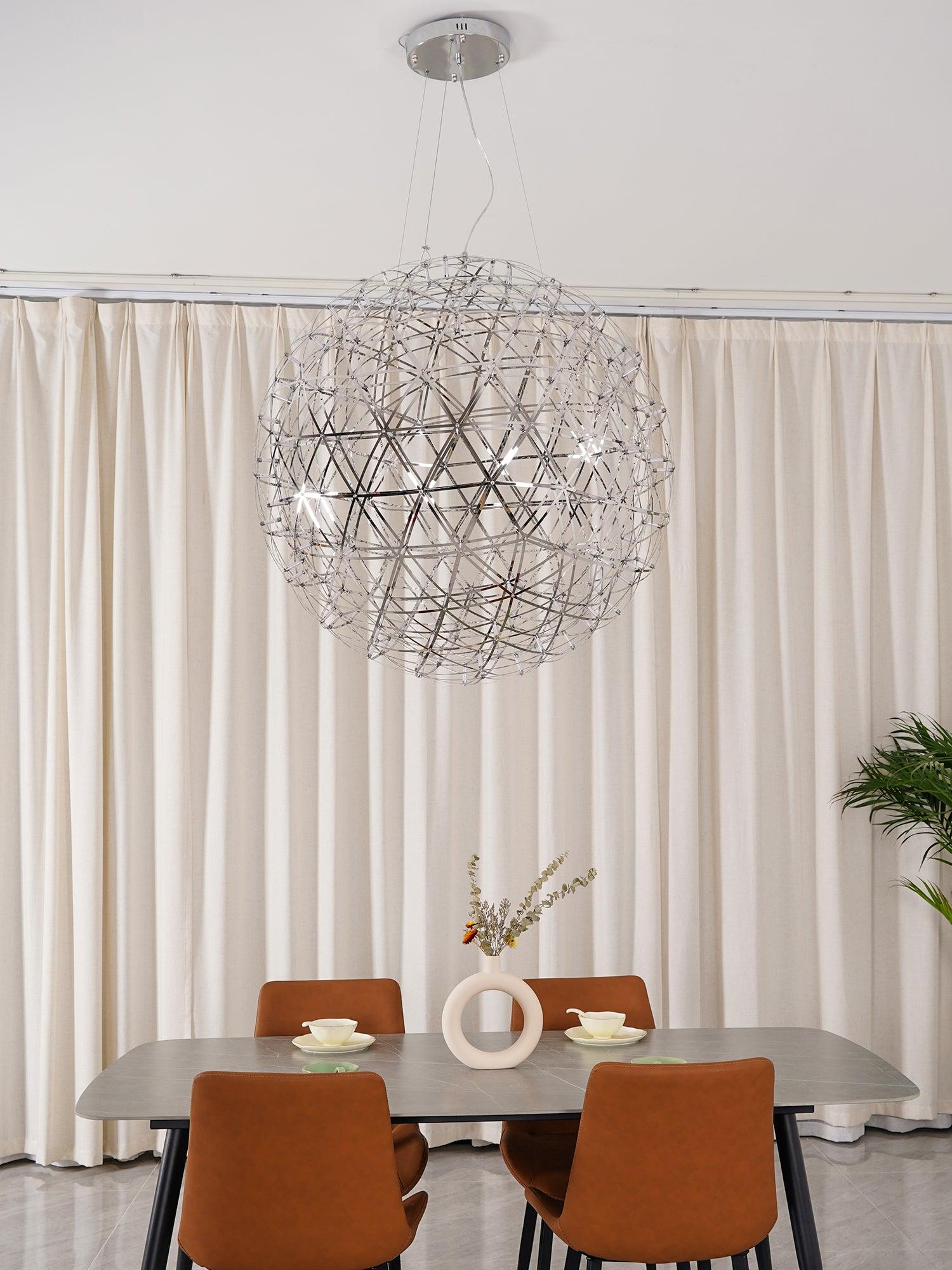 Silver Spark Ball Pendant Light - Blowlighting
