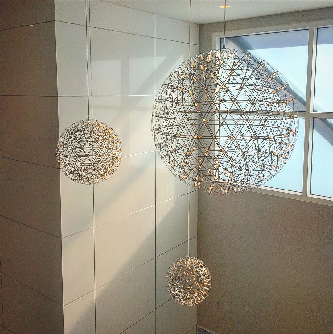 Silver Spark Ball Pendant Light - Blowlighting
