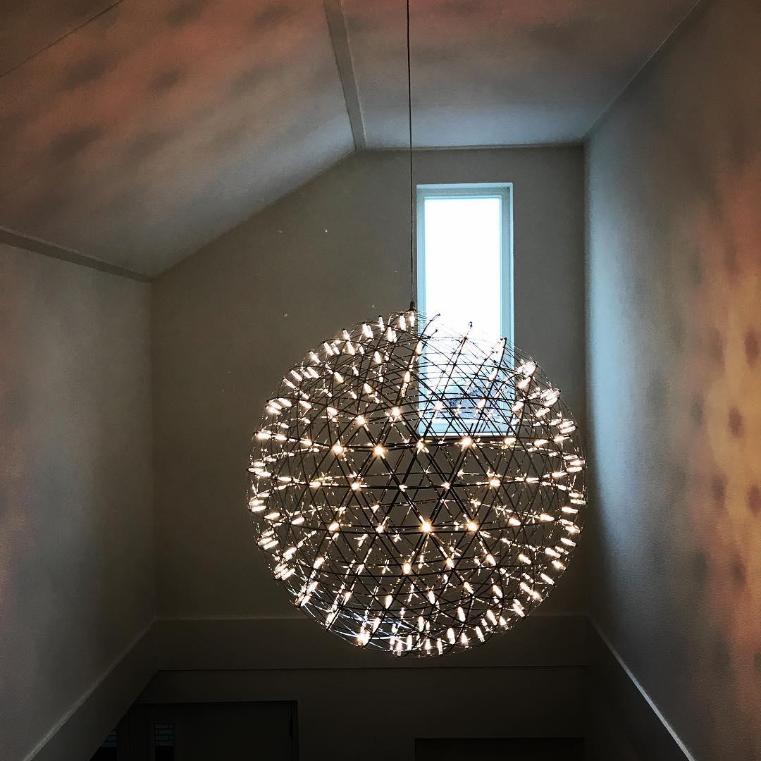 Gold Spark Ball Pendant Light - Blowlighting