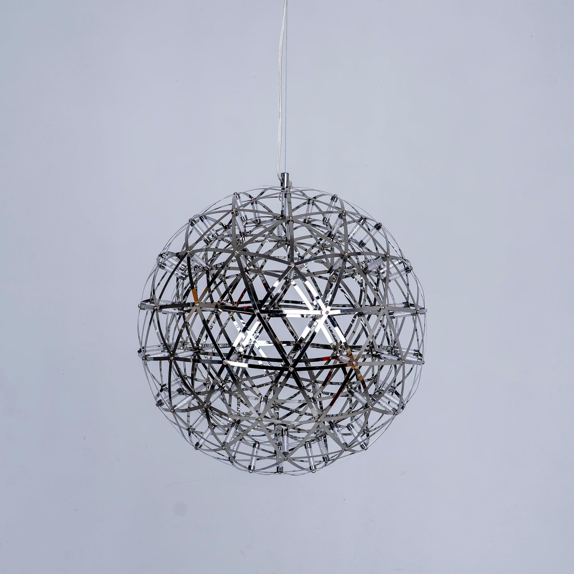 Silver Spark Ball Pendant Light - Blowlighting