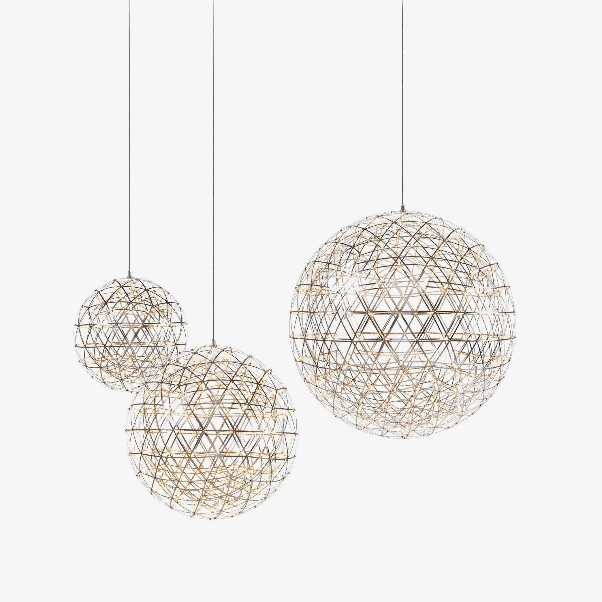 Silver Spark Ball Pendant Light - Blowlighting