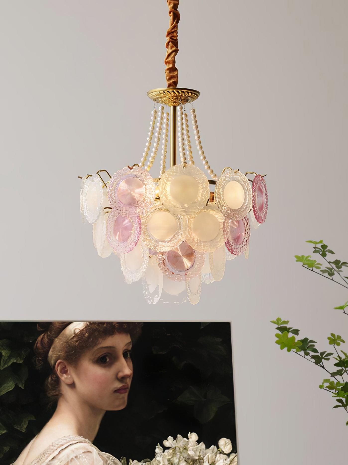 Lustra Kronleuchter Glasscheibe Geschichtet Verspielt-Letslighting