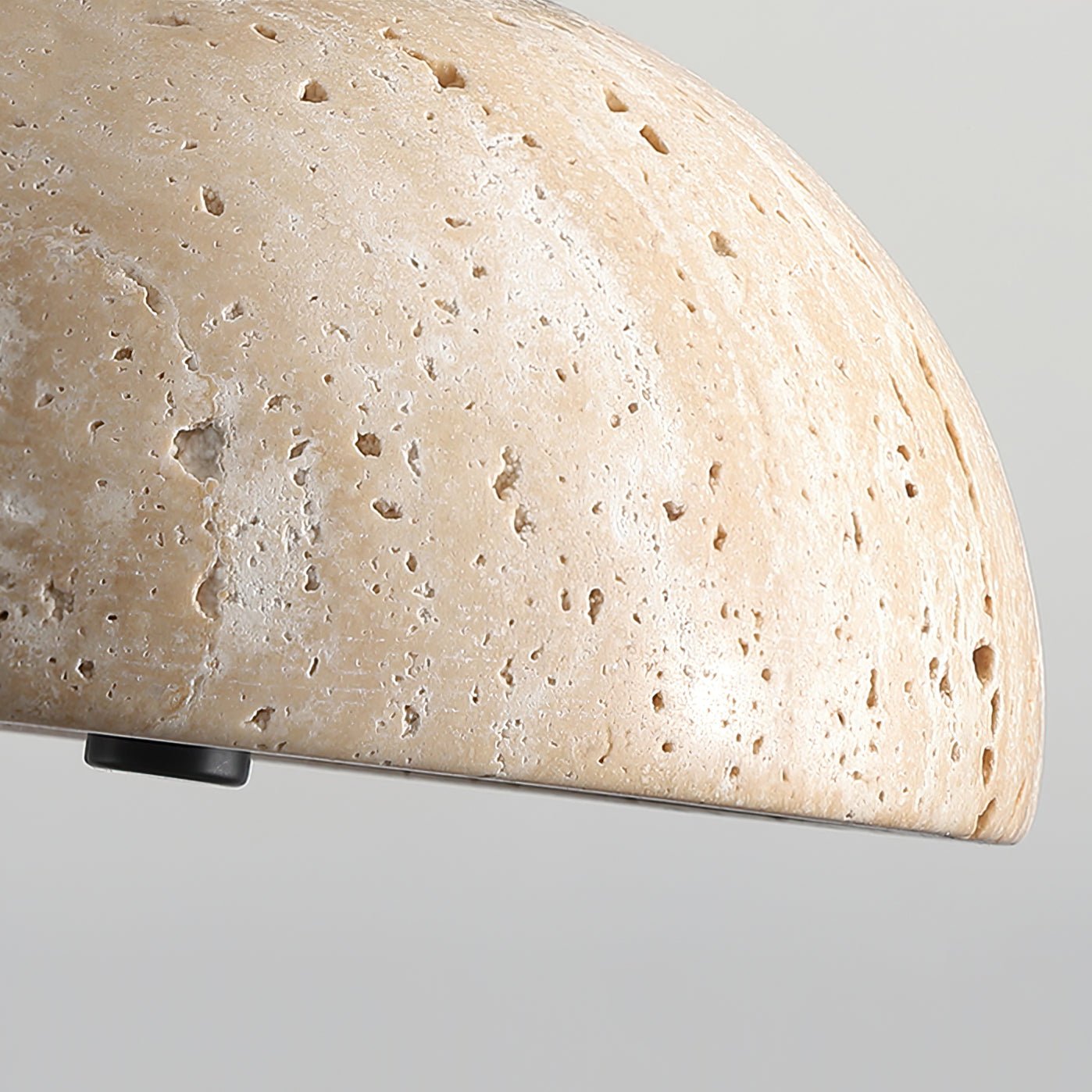 Tersus Travertine Hourglass Pendant Light Double-dome - Neutralighting