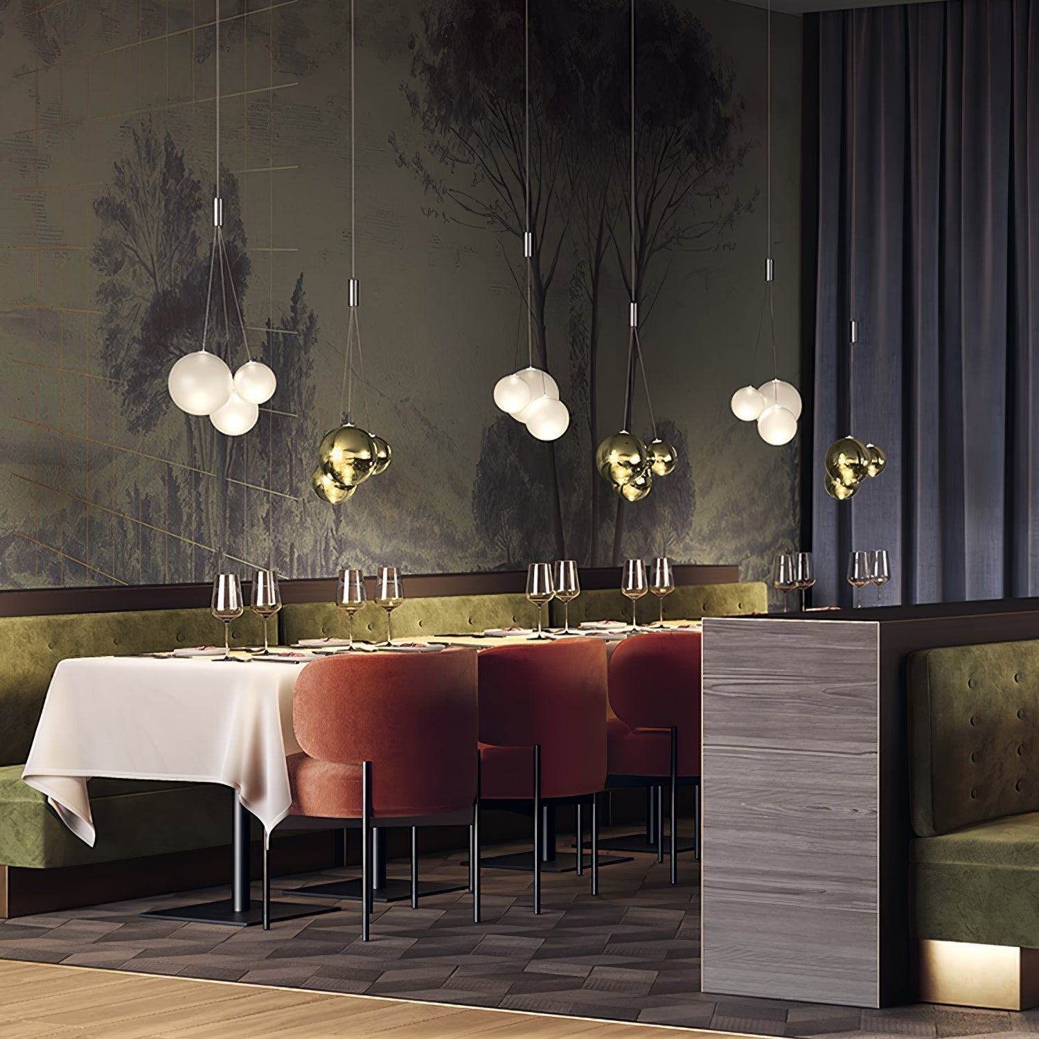 Thalirce Luxus-Pendelleuchte aus Glas-Letslighting