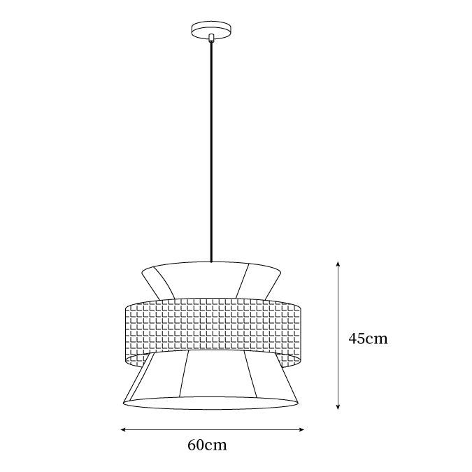 Ophelia Pendelleuchte Natur Rattan Geflochten-Letslighting