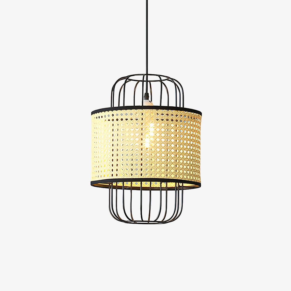 Evtheyra Premium Kunst Rattan Pendelleuchte-Letslighting
