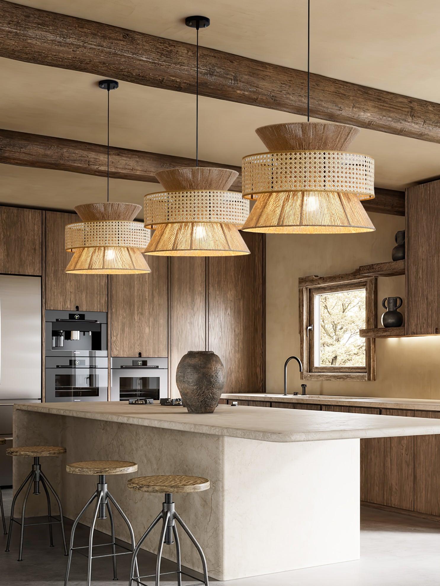 Aria Bohemian Bambus Pendelleuchte-Letslighting