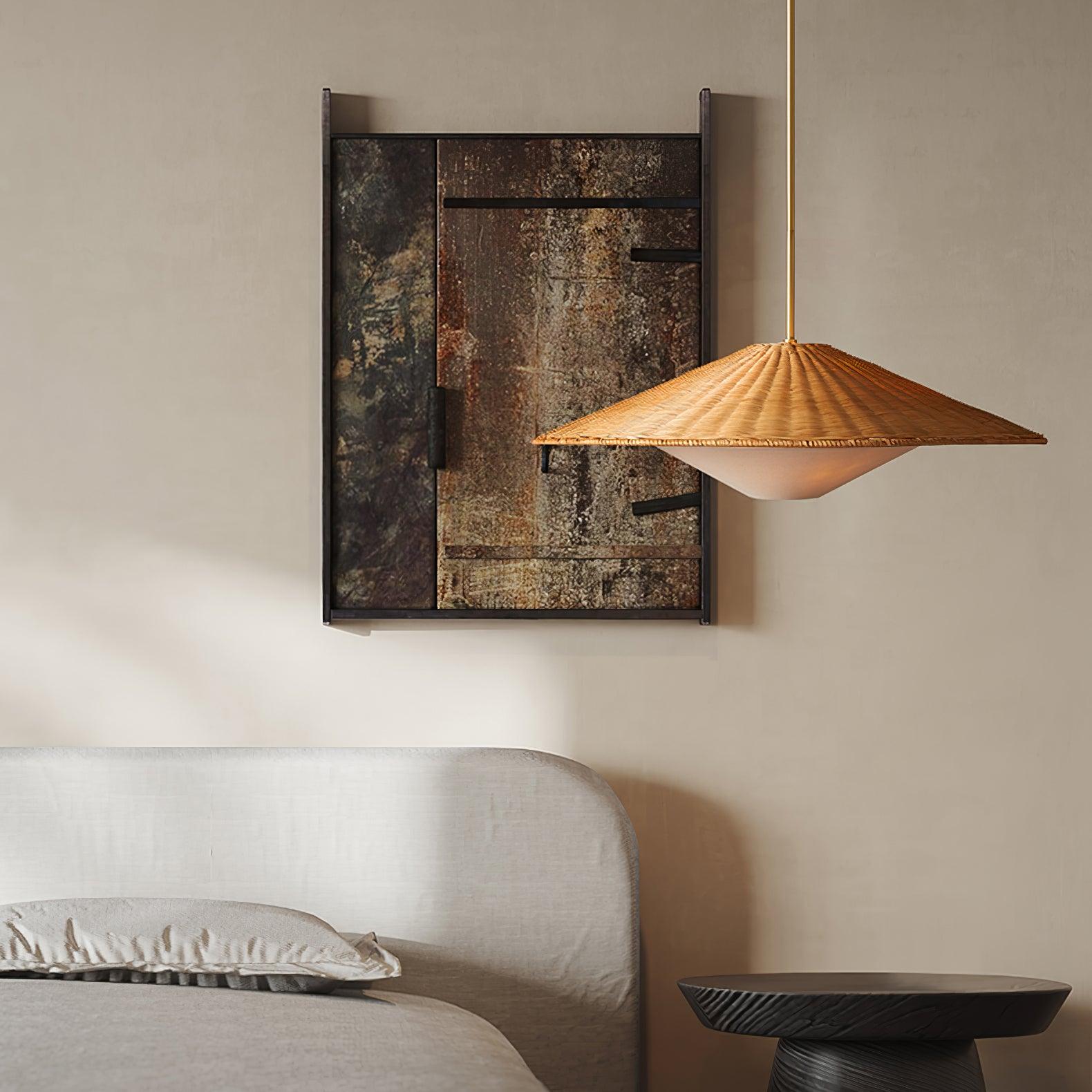 Elysiave Minimalistische Pendelleuchte aus Rattan-Letslighting