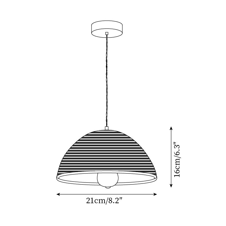 Piper Natürliche Minimalistische Rattan-Pendelleuchte-Letslighting