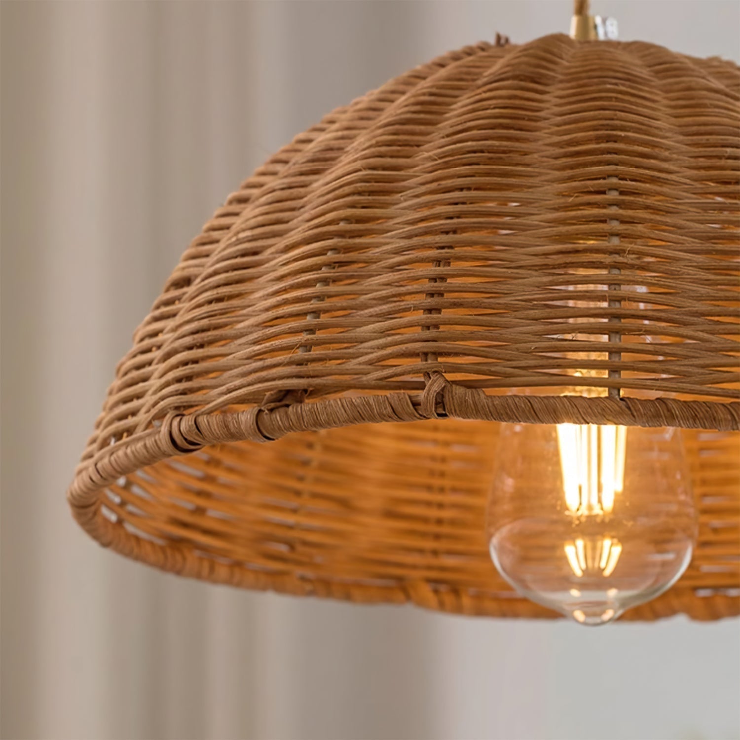 Piper Natürliche Minimalistische Rattan-Pendelleuchte-Letslighting