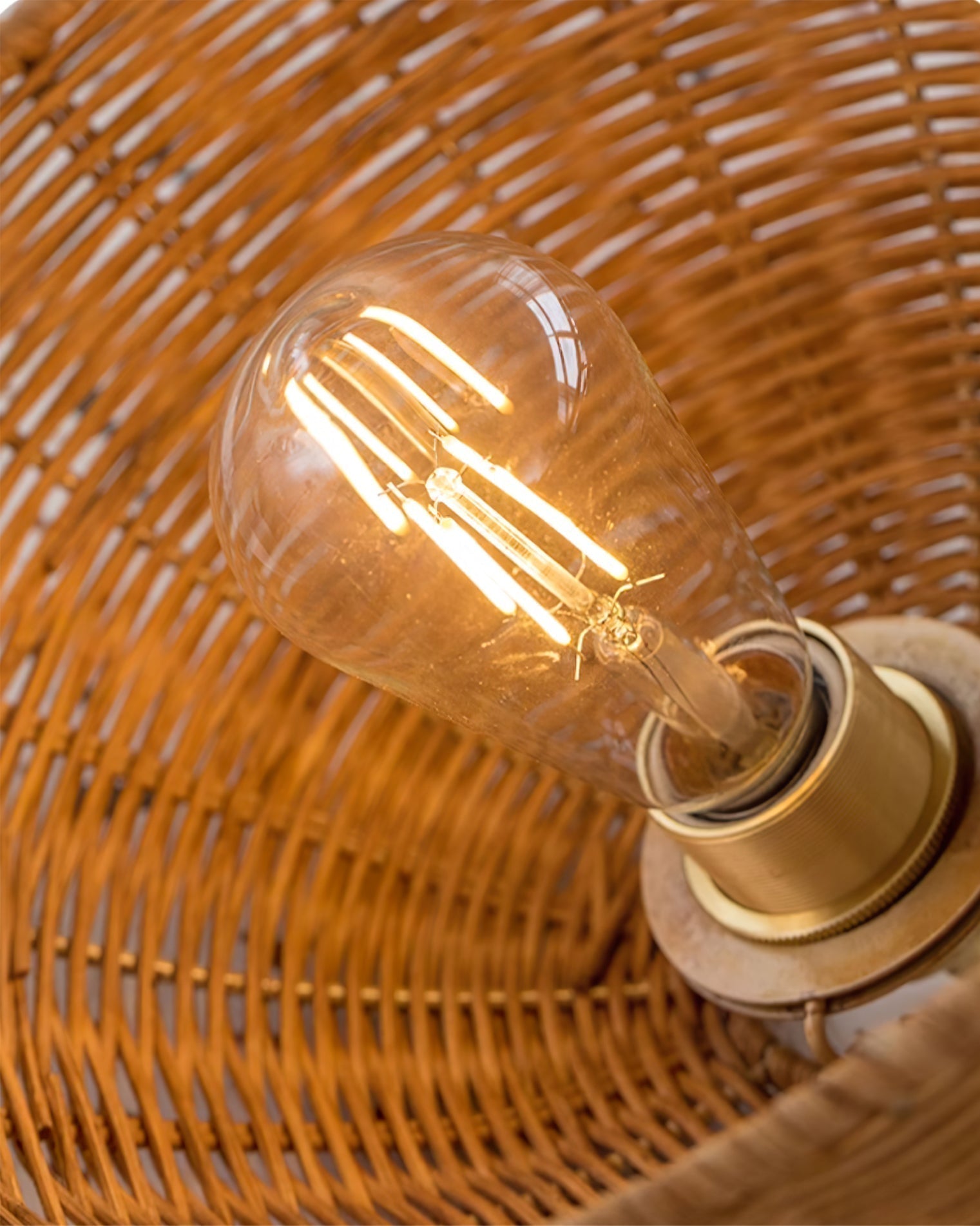 Piper Natürliche Minimalistische Rattan-Pendelleuchte-Letslighting