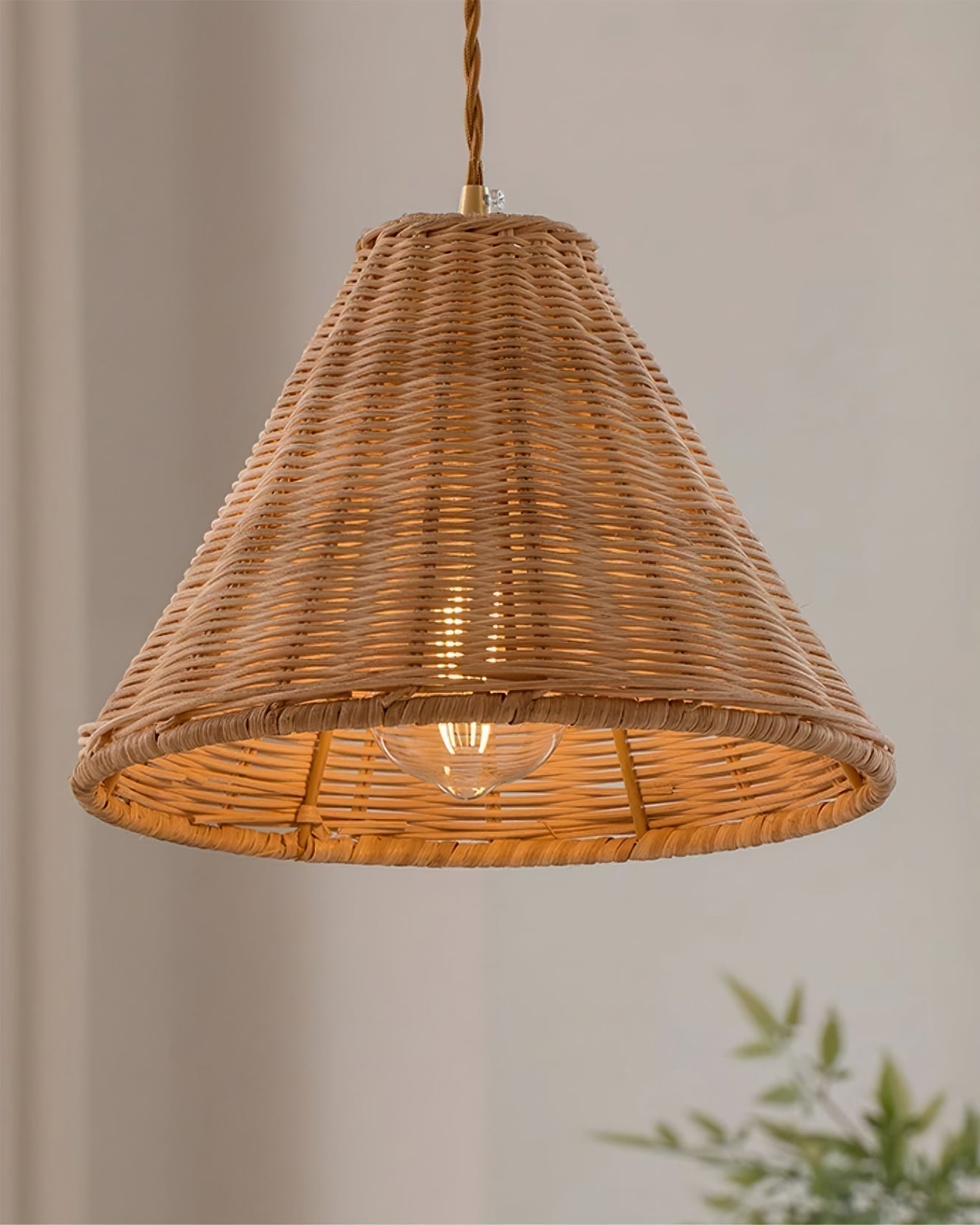 Piper Natürliche Minimalistische Rattan-Pendelleuchte-Letslighting