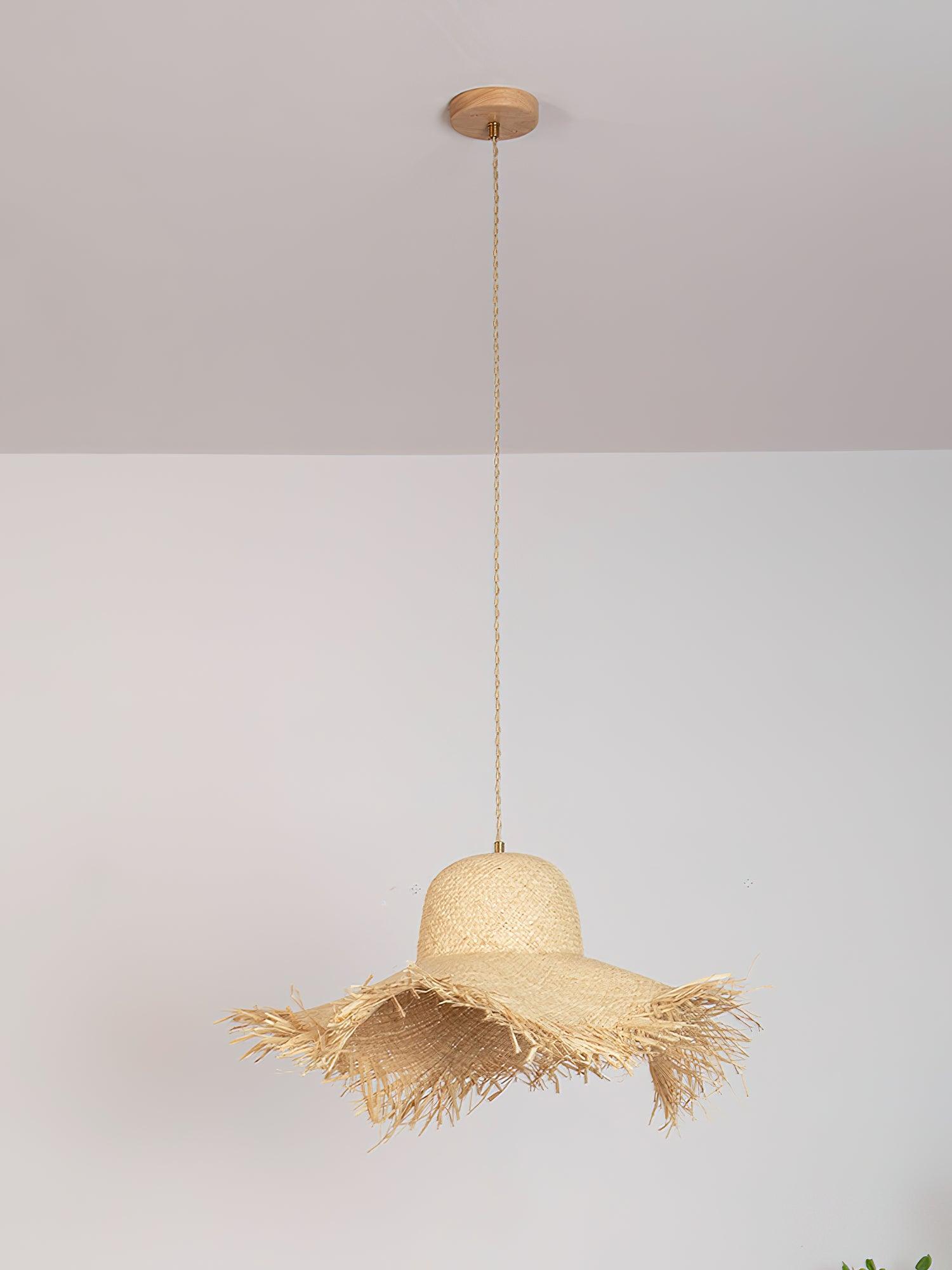 Zephyran Rattan Vintage Pendelleuchte-Letslighting