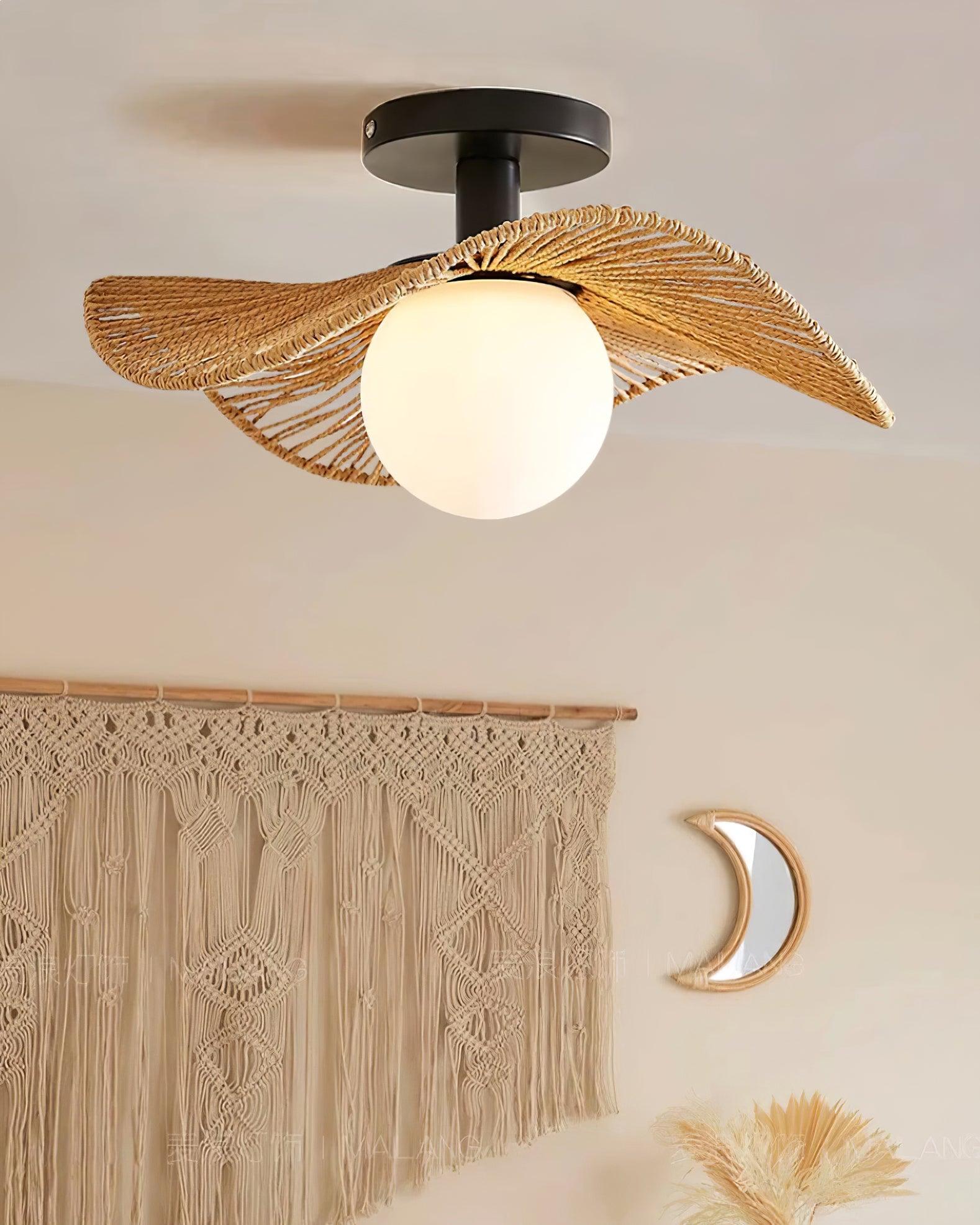 Fynora Gewebt Halb Einbau Decke Licht-Letslighting