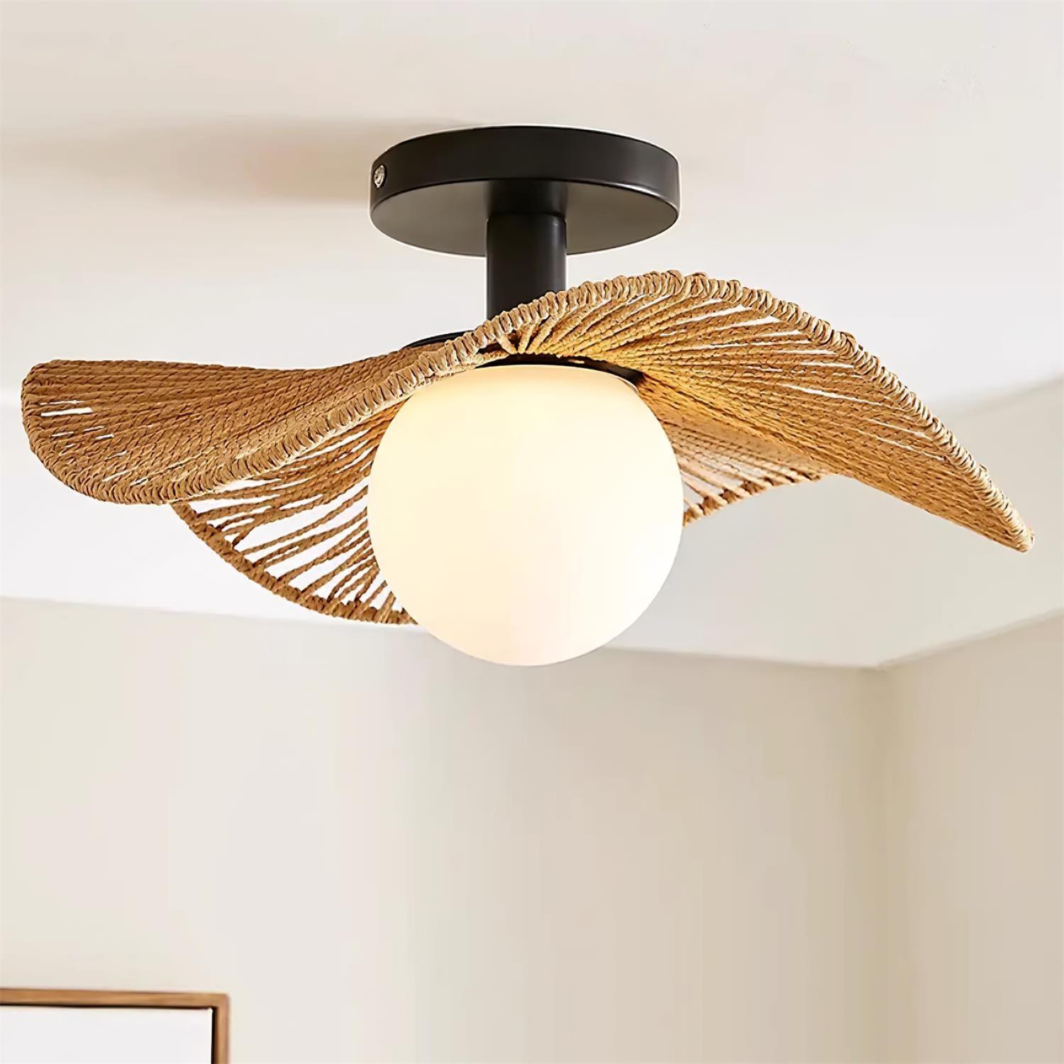 Fynora Gewebt Halb Einbau Decke Licht-Letslighting