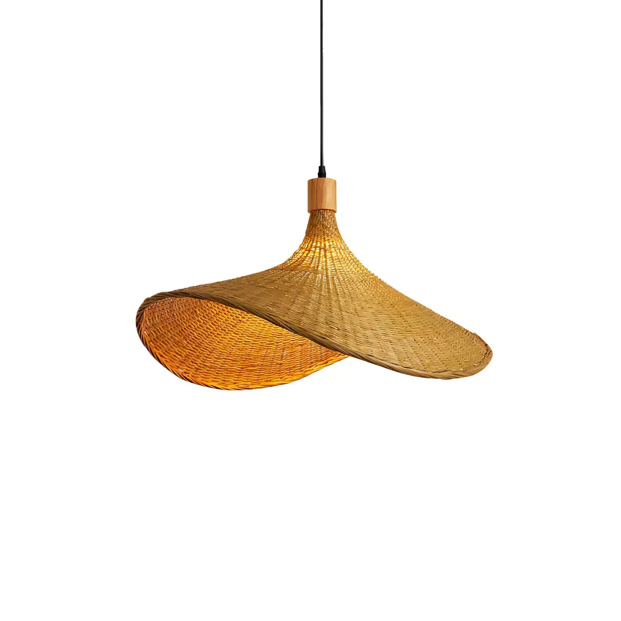 Marona Rattan-Vintage-Pendelleuchte-Letslighting