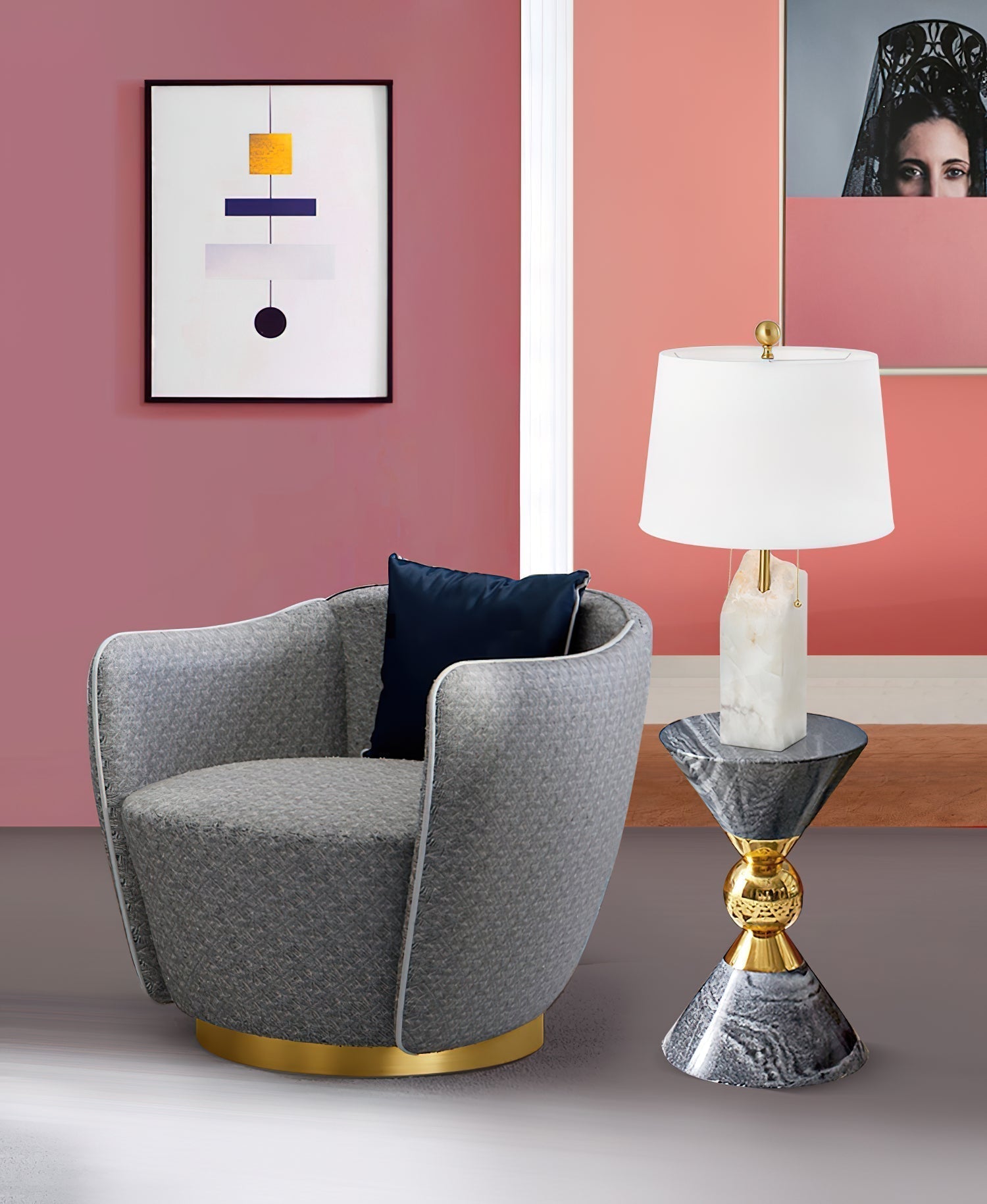 Raw Alabaster Table Lamp - Letslighting