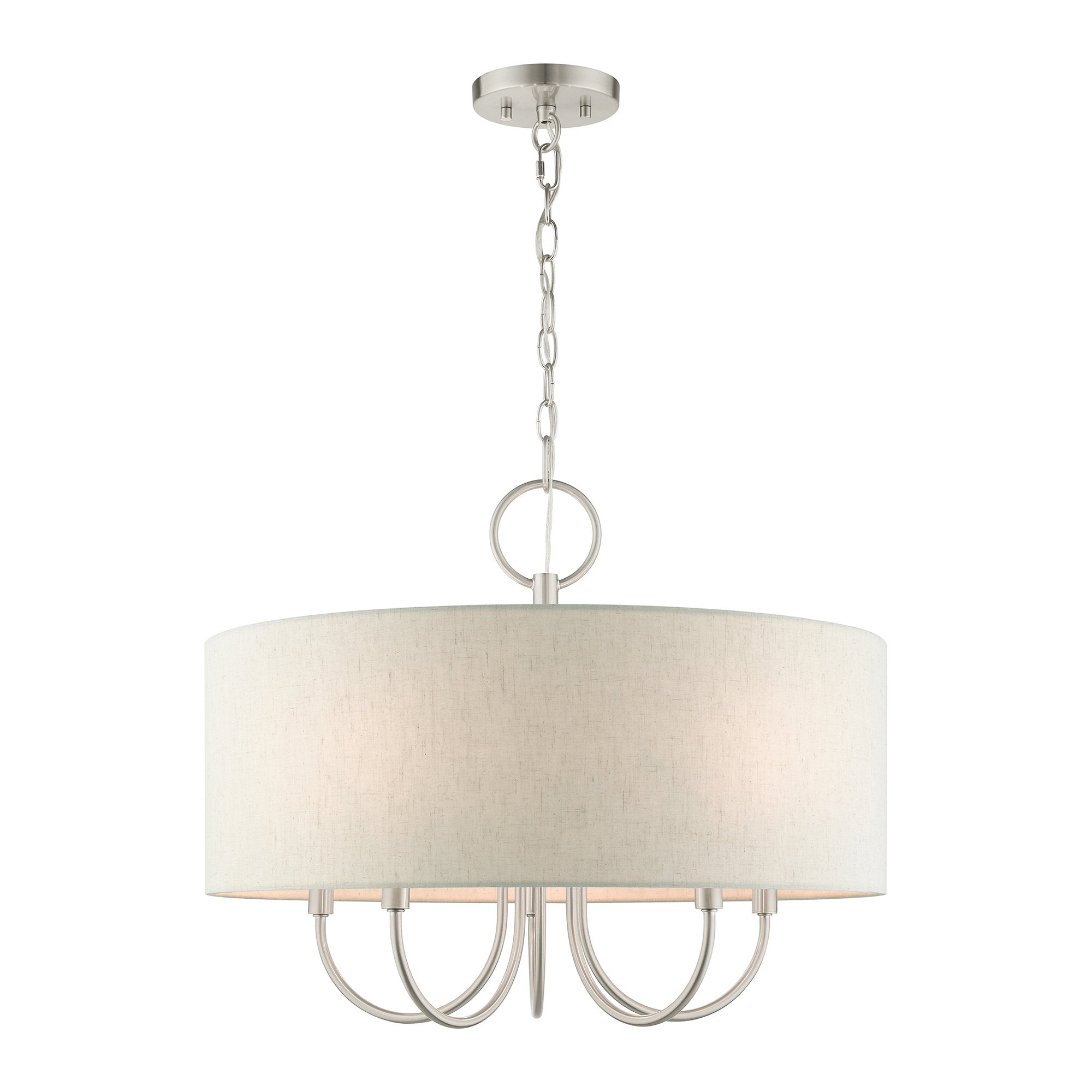 Ovyneth Klassischer Vintage-Trommel-Stoff-Kronleuchter-Letslighting