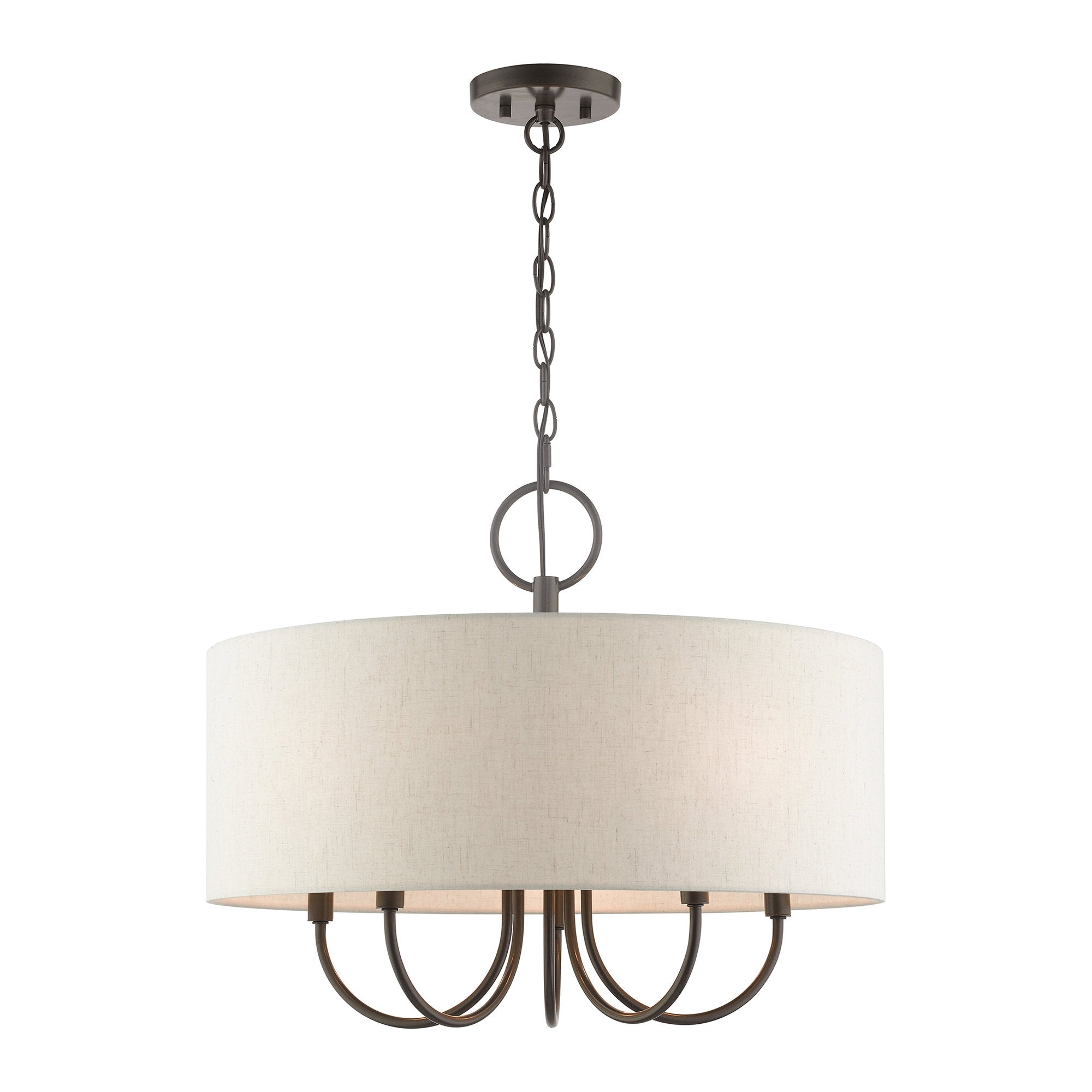 Ovyneth Klassischer Vintage-Trommel-Stoff-Kronleuchter-Letslighting