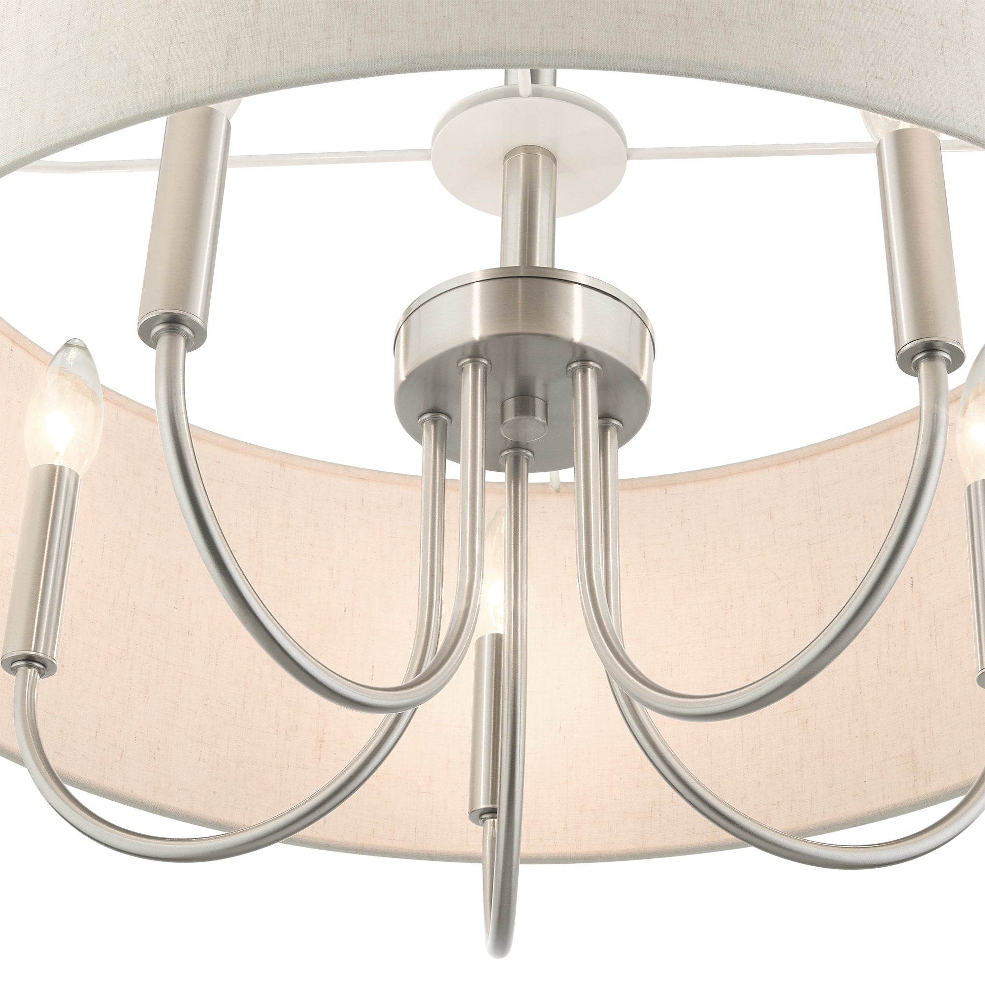Ovyneth Klassischer Vintage-Trommel-Stoff-Kronleuchter-Letslighting