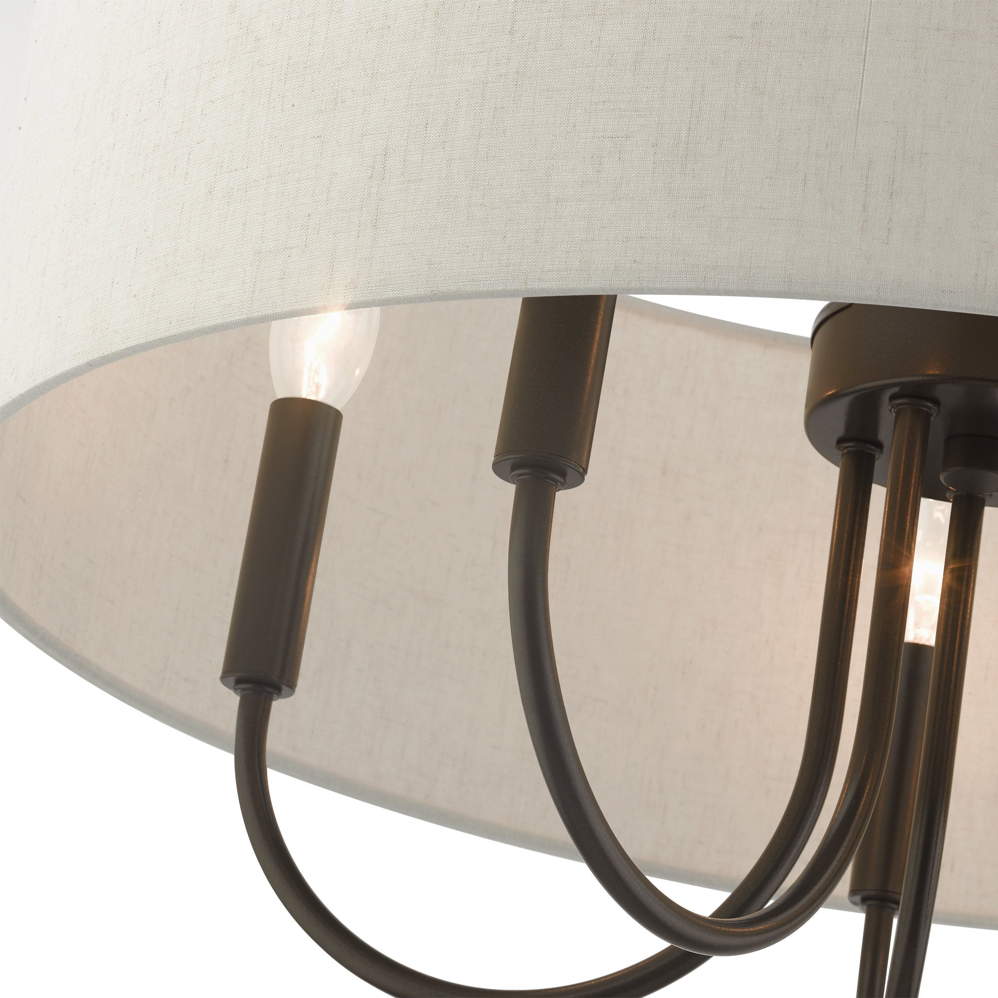 Ovyneth Klassischer Vintage-Trommel-Stoff-Kronleuchter-Letslighting