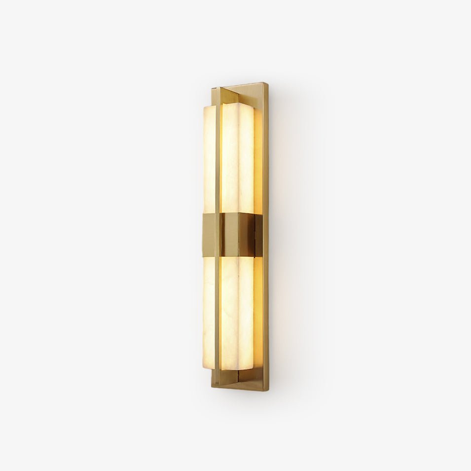 Caspian Alabaster Brass Wall Light - Neutralighting