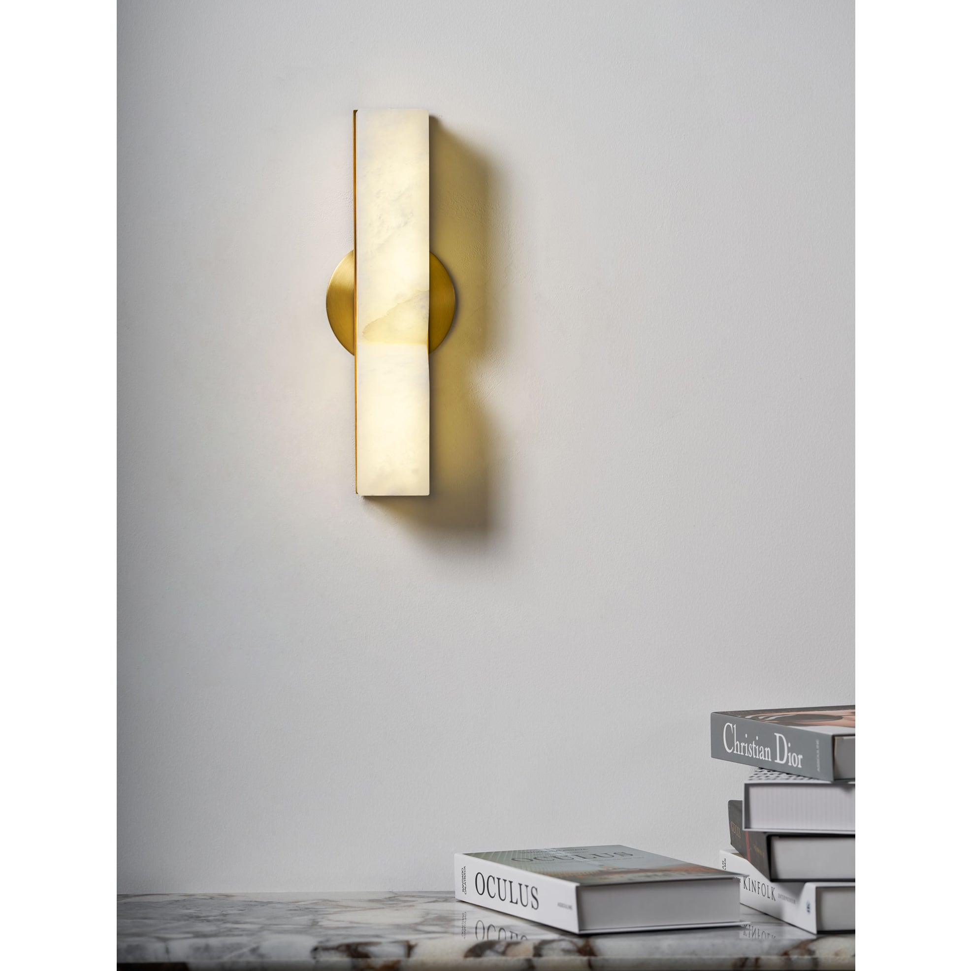 Lyvenisra Modern Minimalist Rectangular Alabaster Wall Lamp - Letslighting