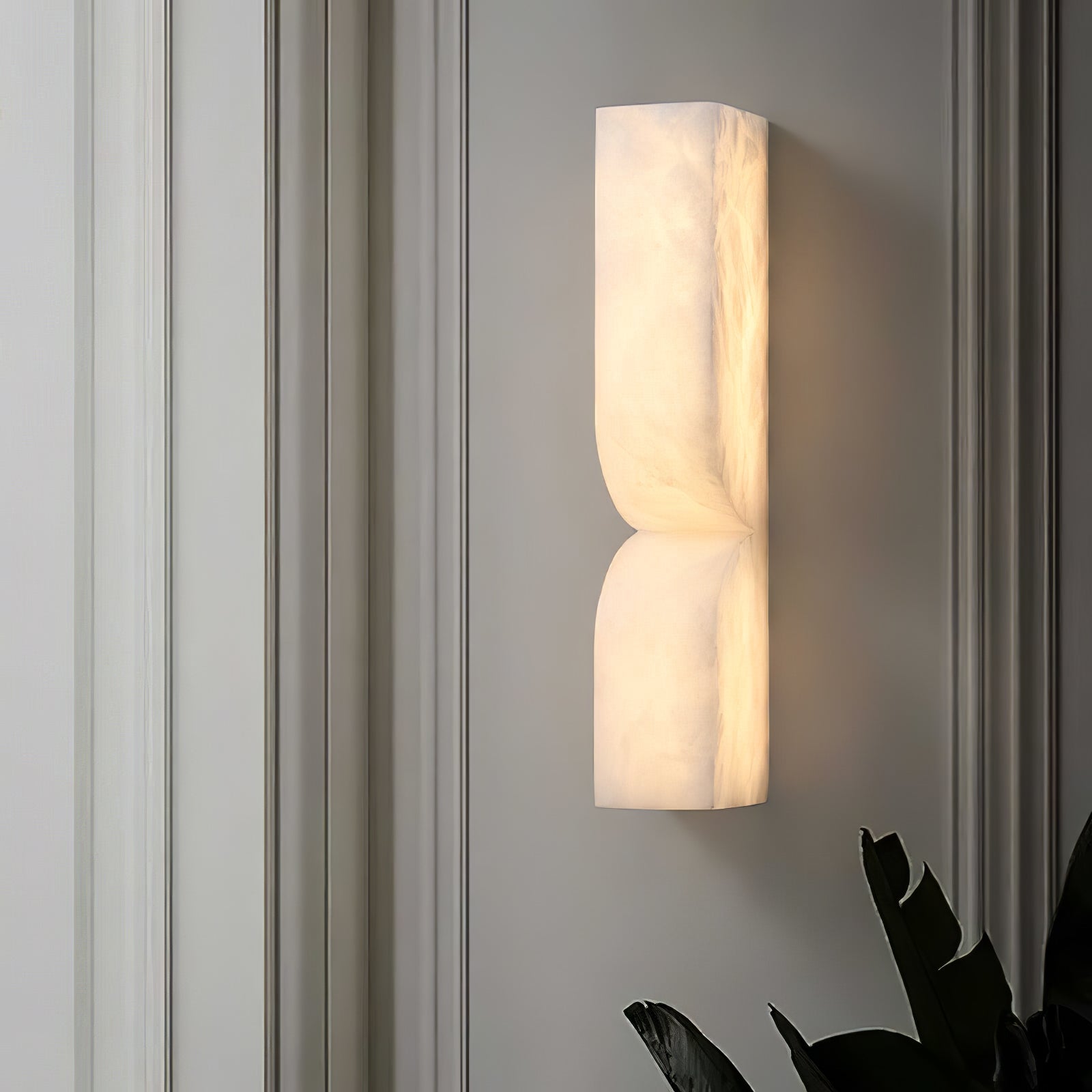 Lyvenisra Modern Minimalist Rectangular Alabaster Wall Lamp - Letslighting