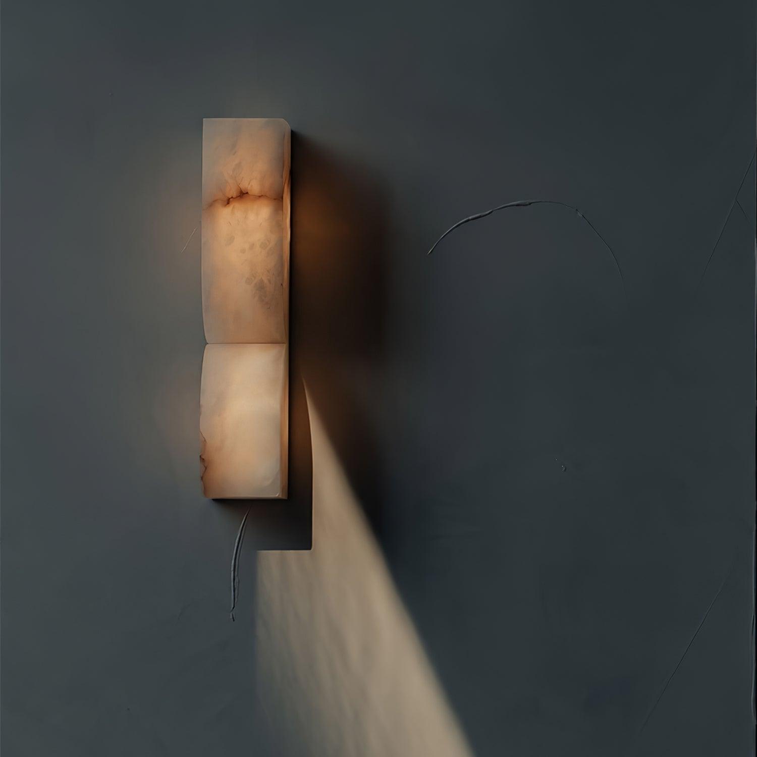 Lyvenisra Modern Minimalist Rectangular Alabaster Wall Lamp - Letslighting