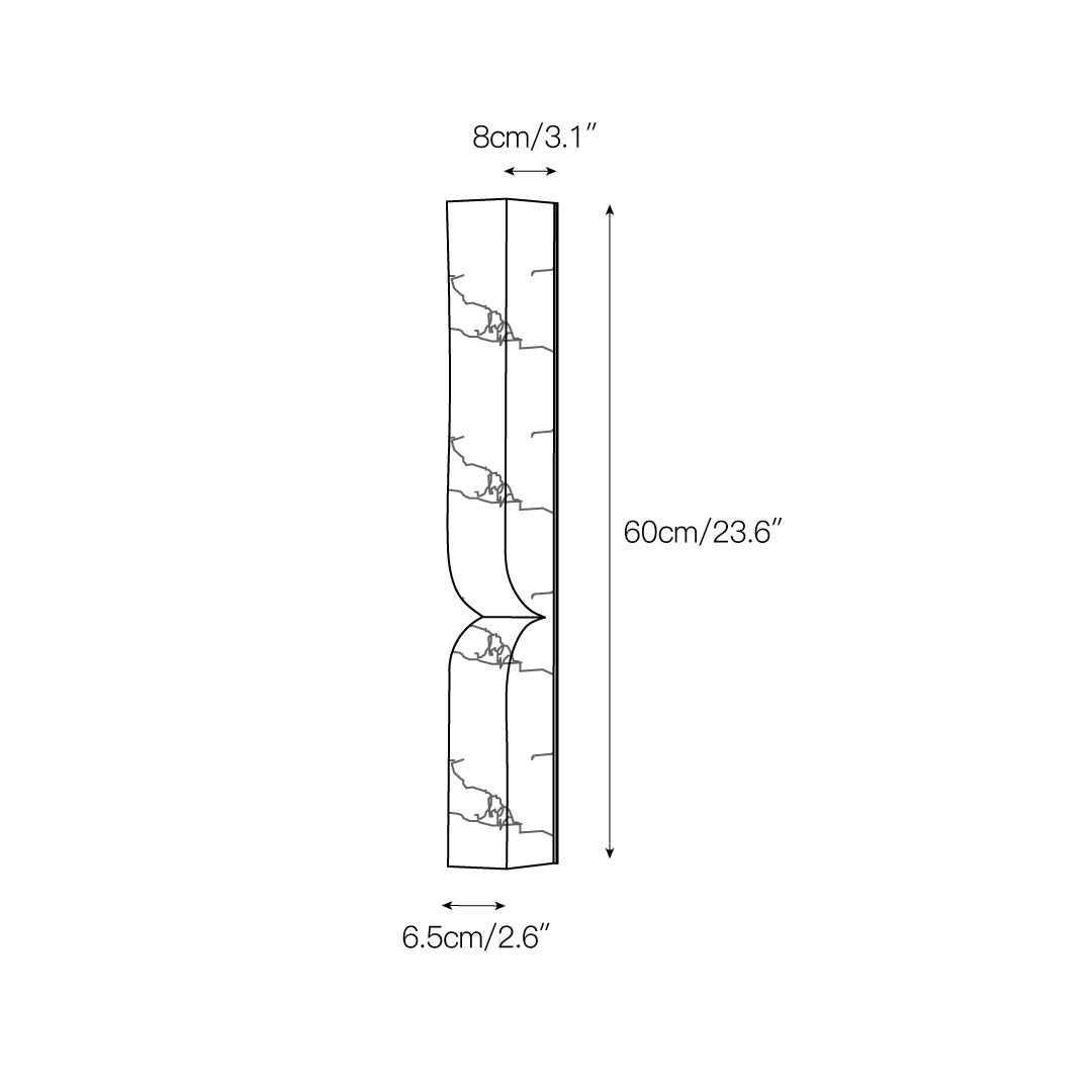 Lyvenisra Modern Minimalist Rectangular Alabaster Wall Lamp - Letslighting