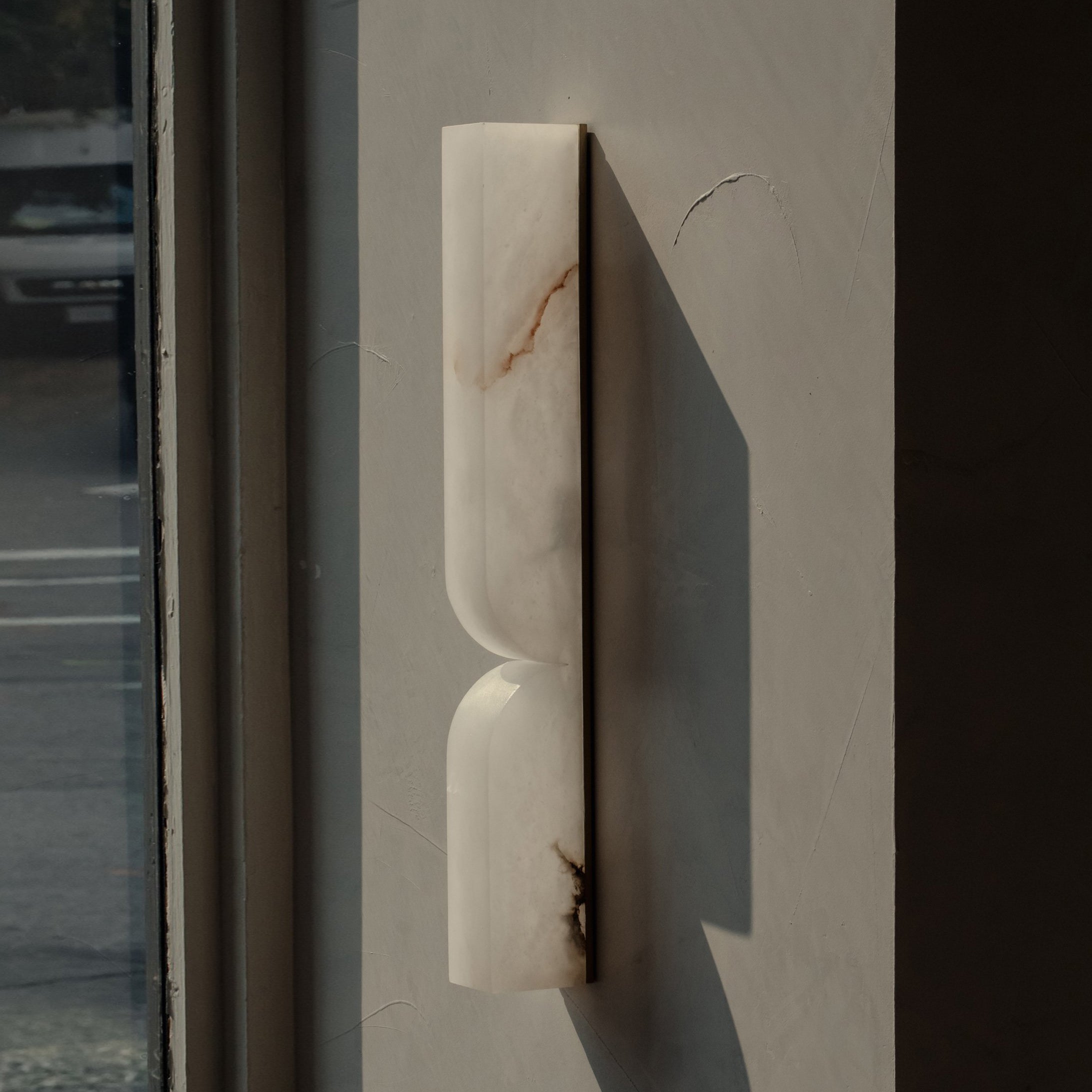 Lyvenisra Modern Minimalist Rectangular Alabaster Wall Lamp - Letslighting