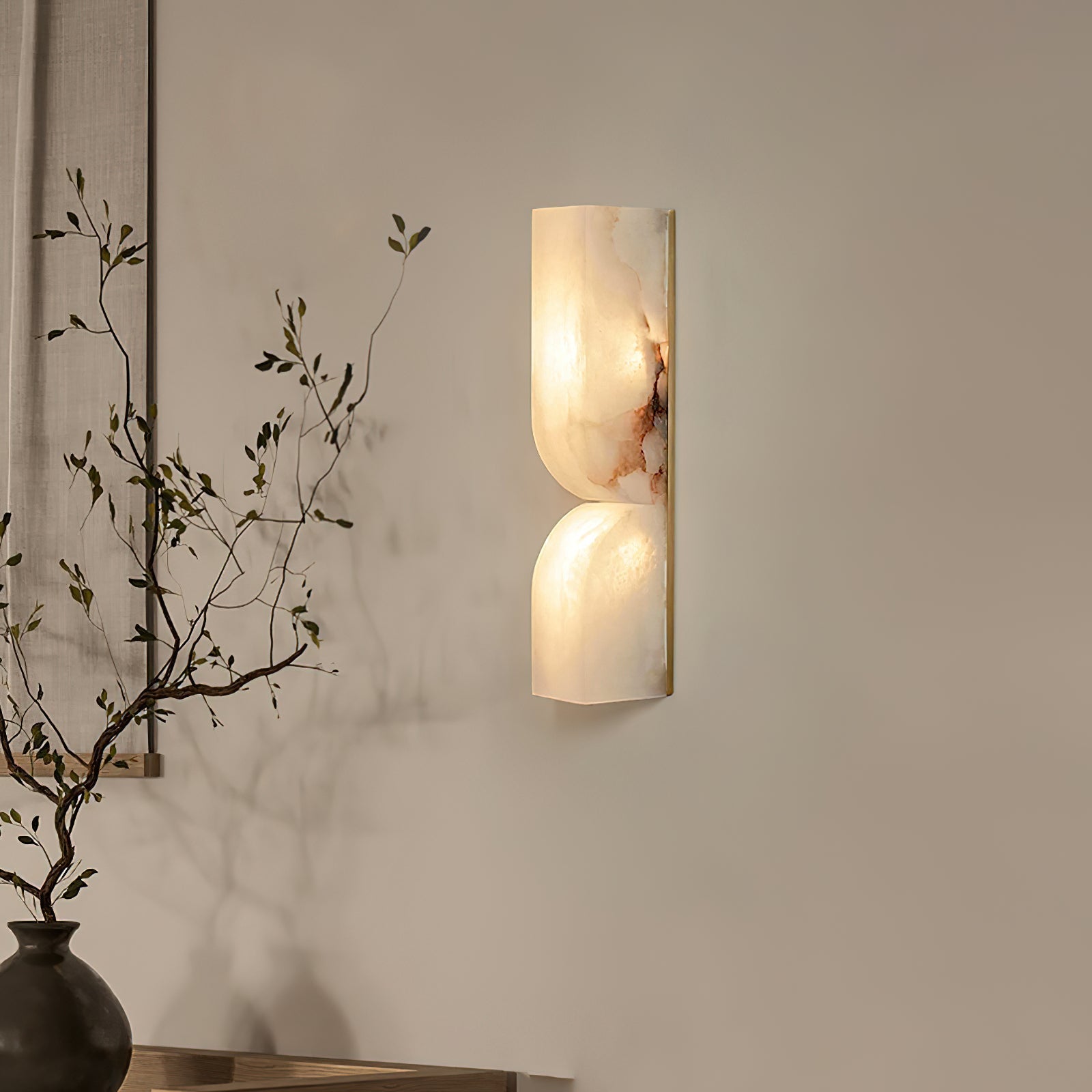 Lyvenisra Modern Minimalist Rectangular Alabaster Wall Lamp - Letslighting