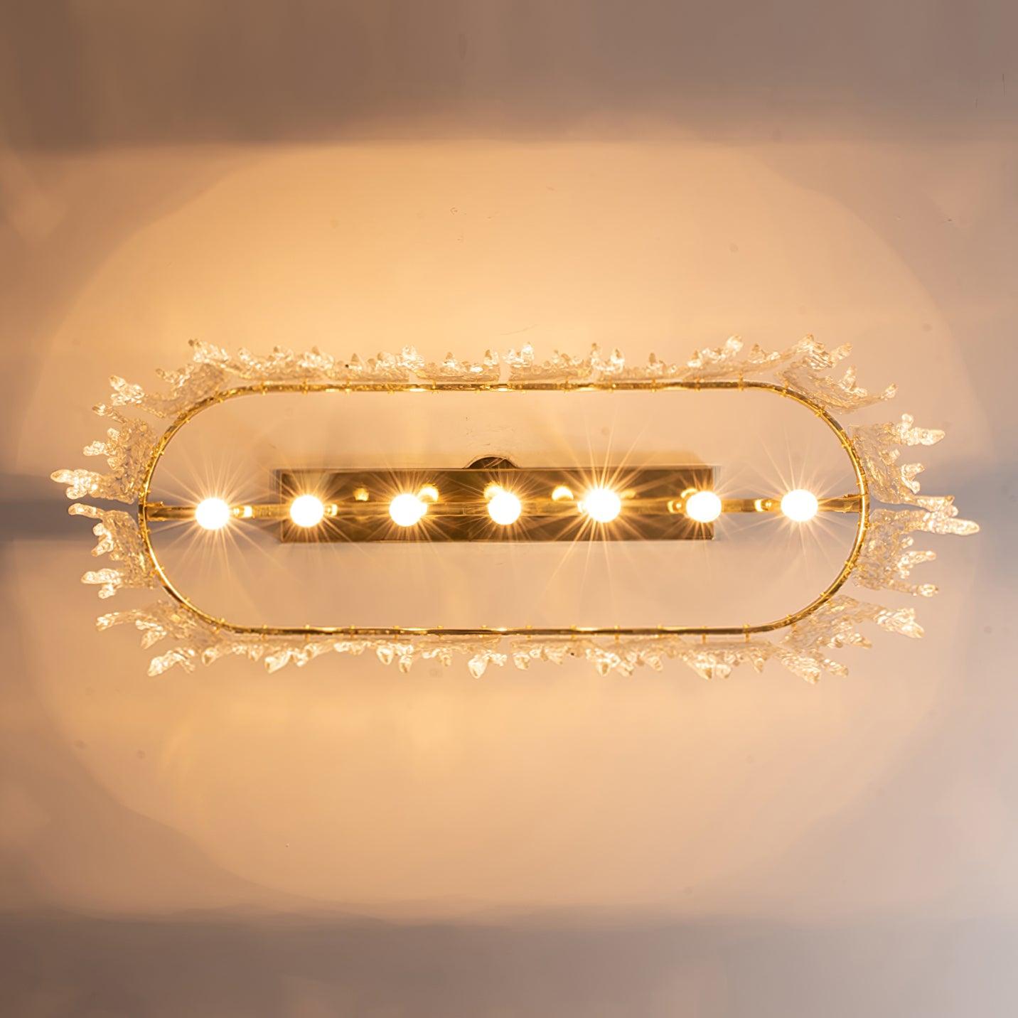Cathaa Postmoderne Luxus-Kronleuchter "Rectangular Icicle" aus Glas und Kristall-Letslighting