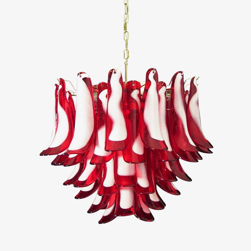 Aurora Chandelier Red Murano Petals - Neutralighting