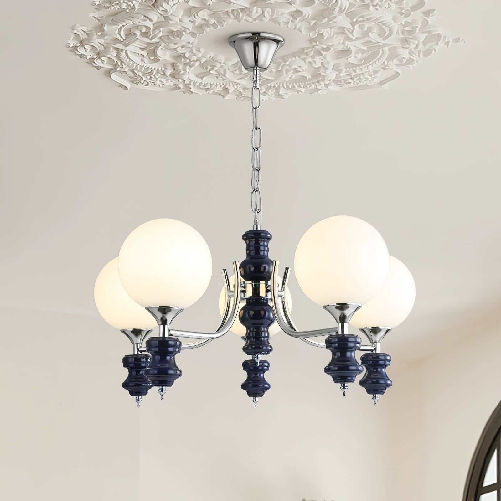Aurora Kronleuchter Regal Orb Matt-Letslighting