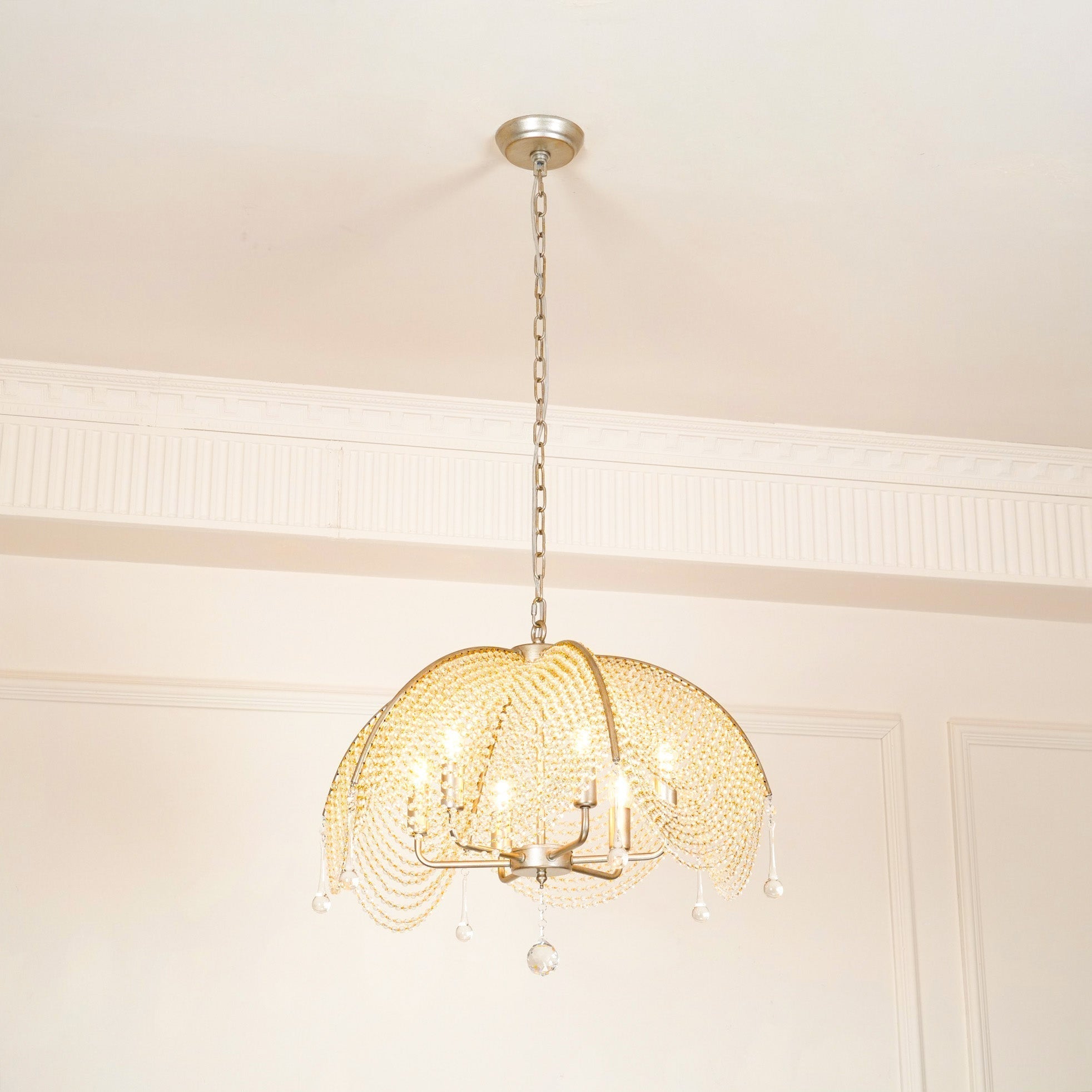Ulsilus Elegance Stil Perlen Kristall Kronleuchter-Letslighting
