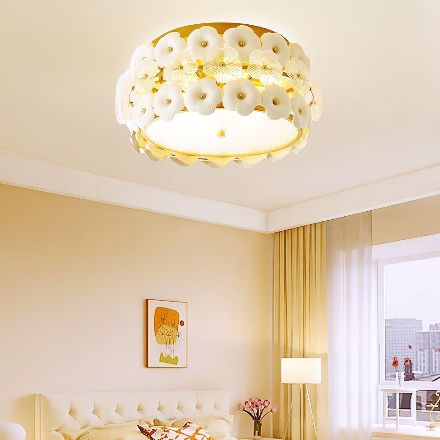Regina Art Flowers Glaskeramik Deckenleuchte-Letslighting